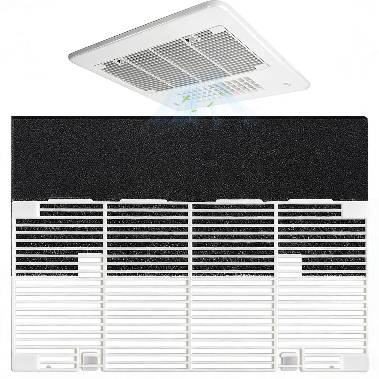 Dometic RV AC Vent Cover Replacement 1 Grille + 1 Filter 14.1″ x 7.7 RV AC Cover