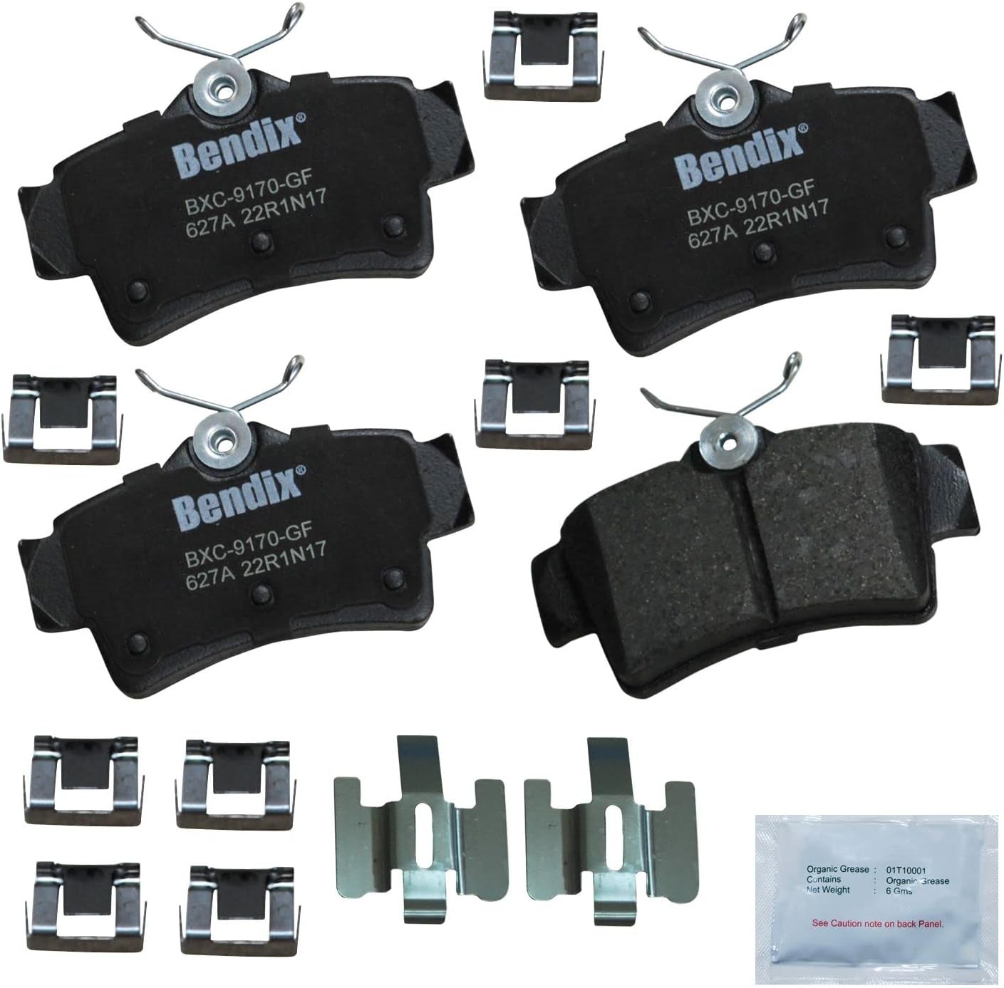 Bendix Priority1 CFC627A Ceramic Rear Brake Pads Ford Mustang 1994-2004