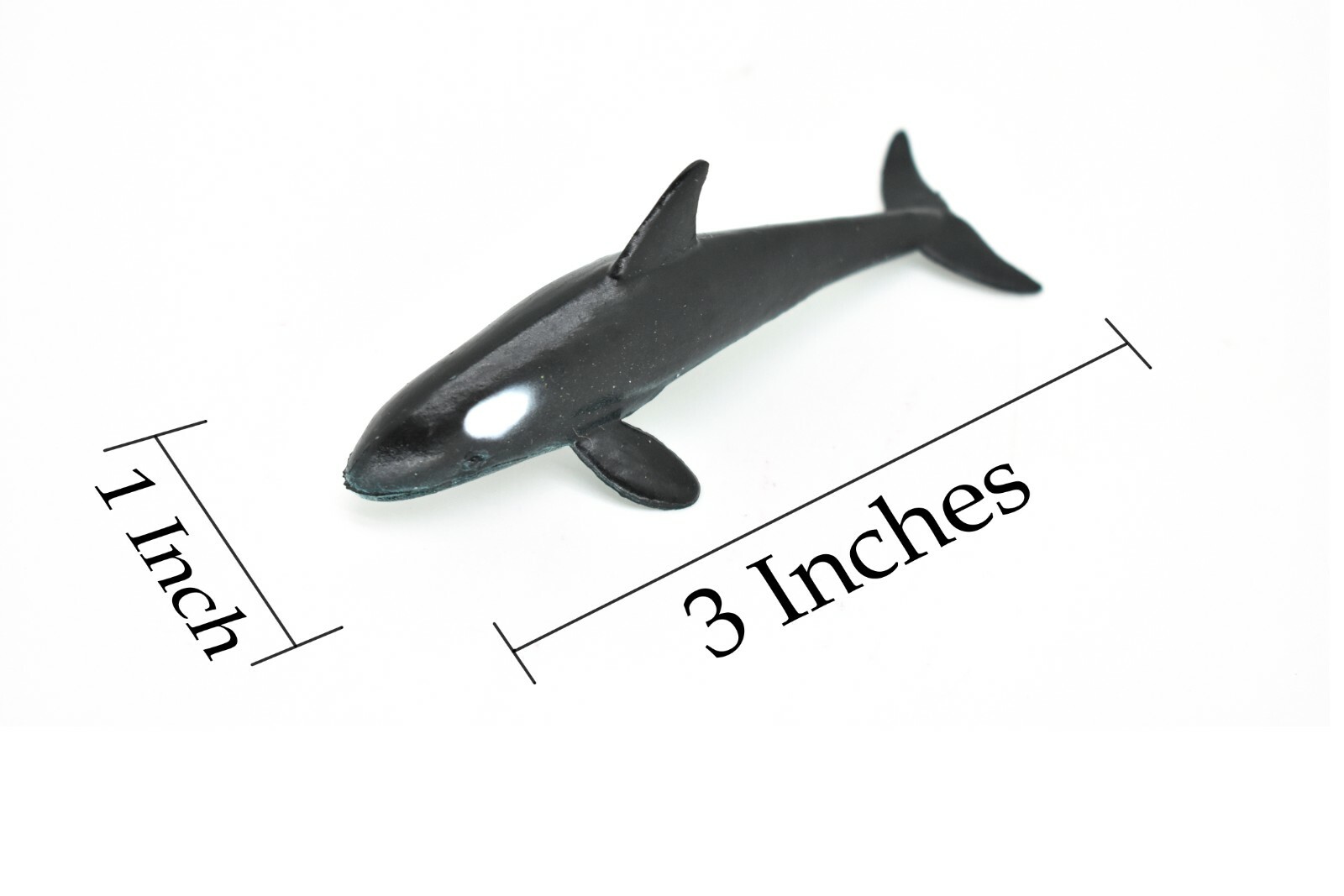 Orca, Killer Whale, Very Nice Rubber Replica 3-inch – F218 B36