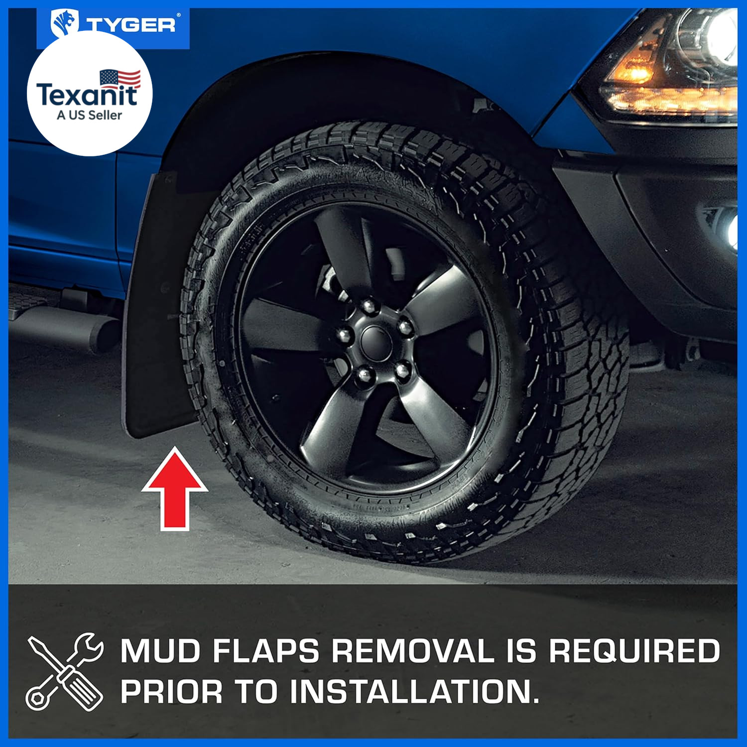 Fender Flare Compatible with 2007-2013 Chevy Silverado 1500 2500 3500HD (Not Fit