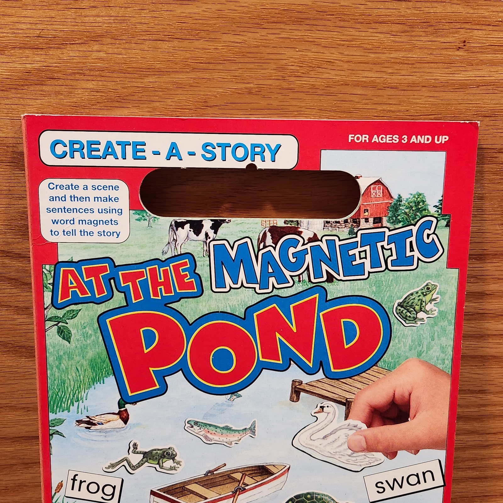 Vintage Create A Story Scene Magnetic At The Pond Kids Travel Play Toy Mat 7436