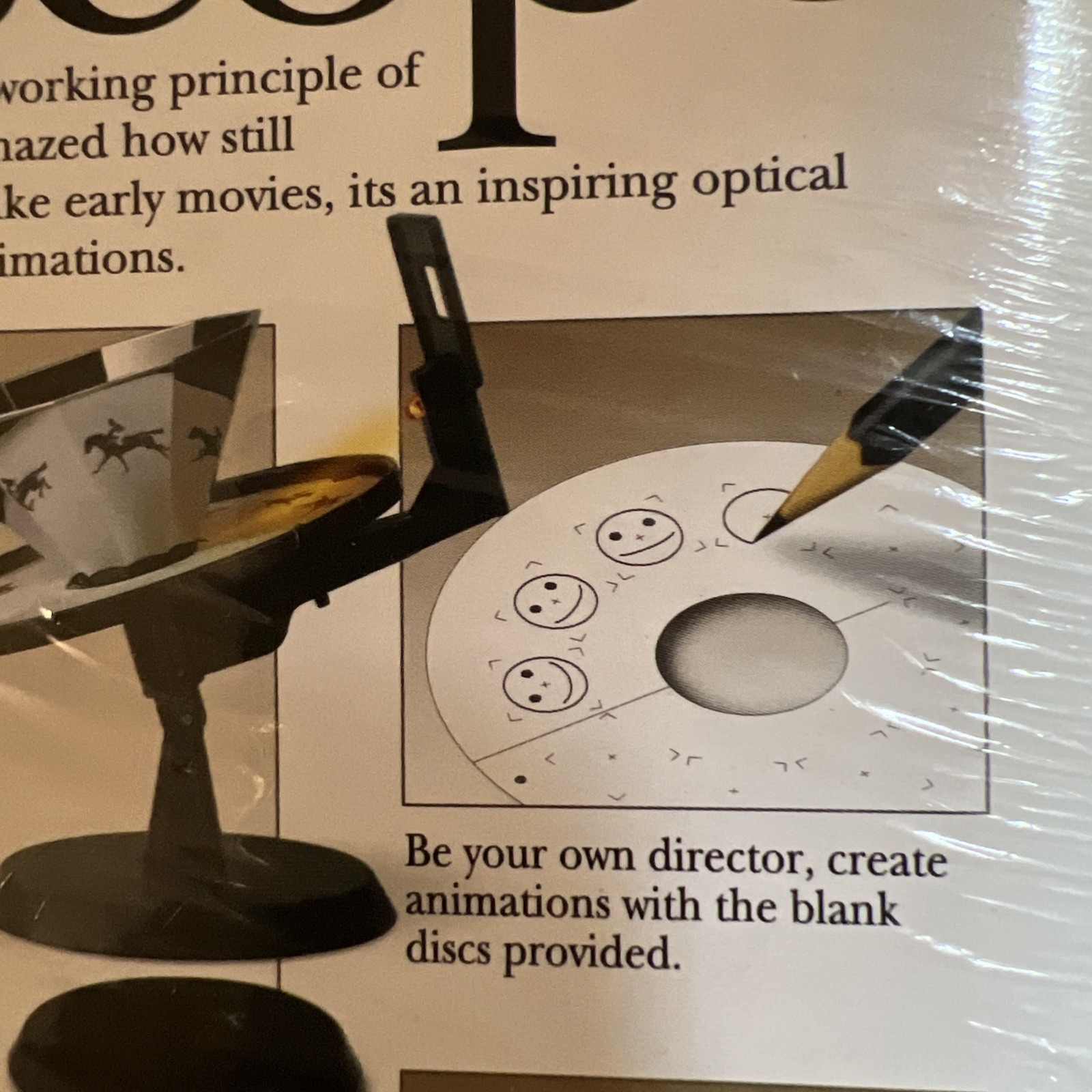 Animation Praxinoscope by Kidzlabs 4M Optical Toy Kit – NEW Sealed