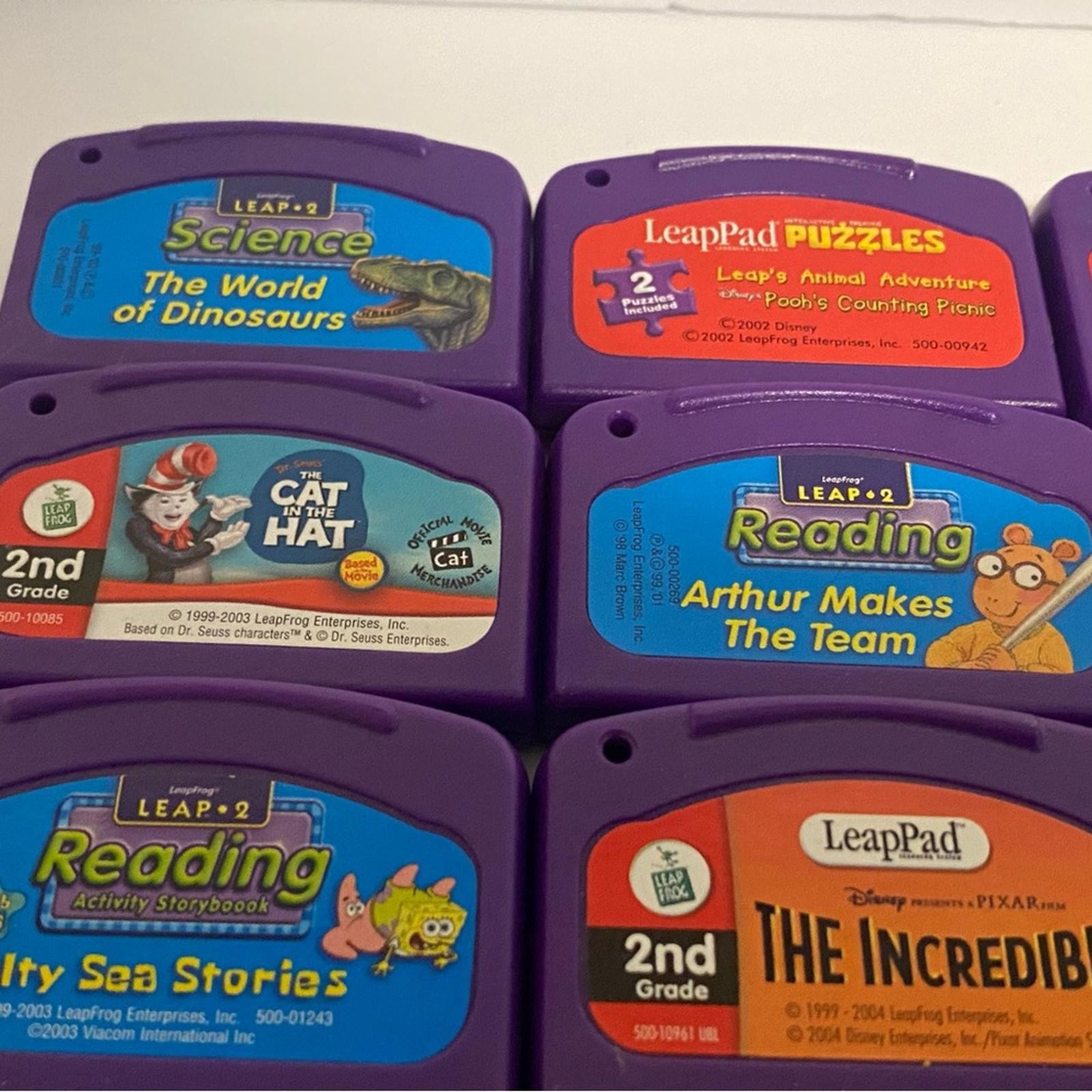LEAP FROG Learning System Purple Lot of 23