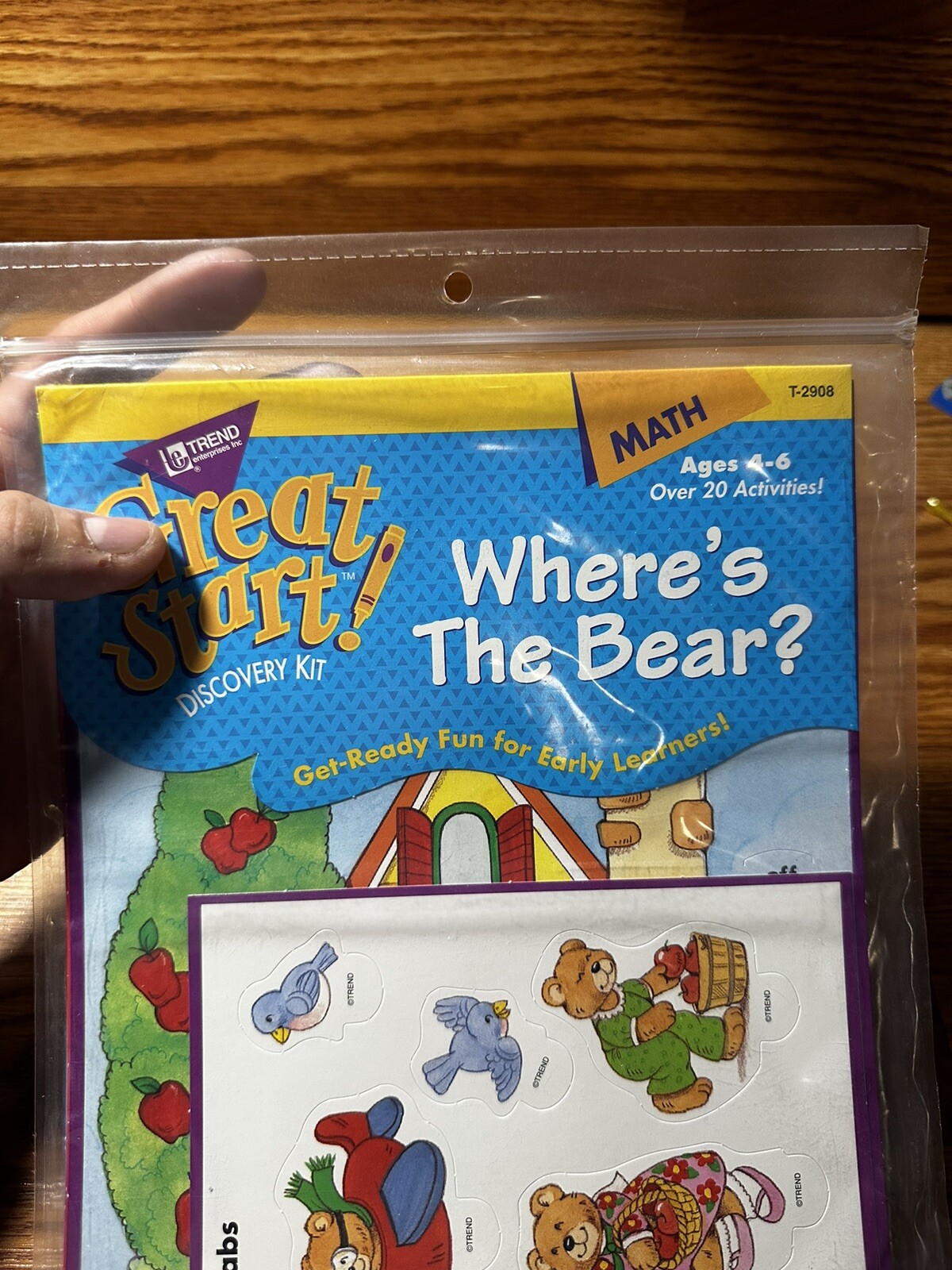 1995 Trend Enterprise Great Start Discovery Kit Math Ages 4-6 Where’s The Bear?