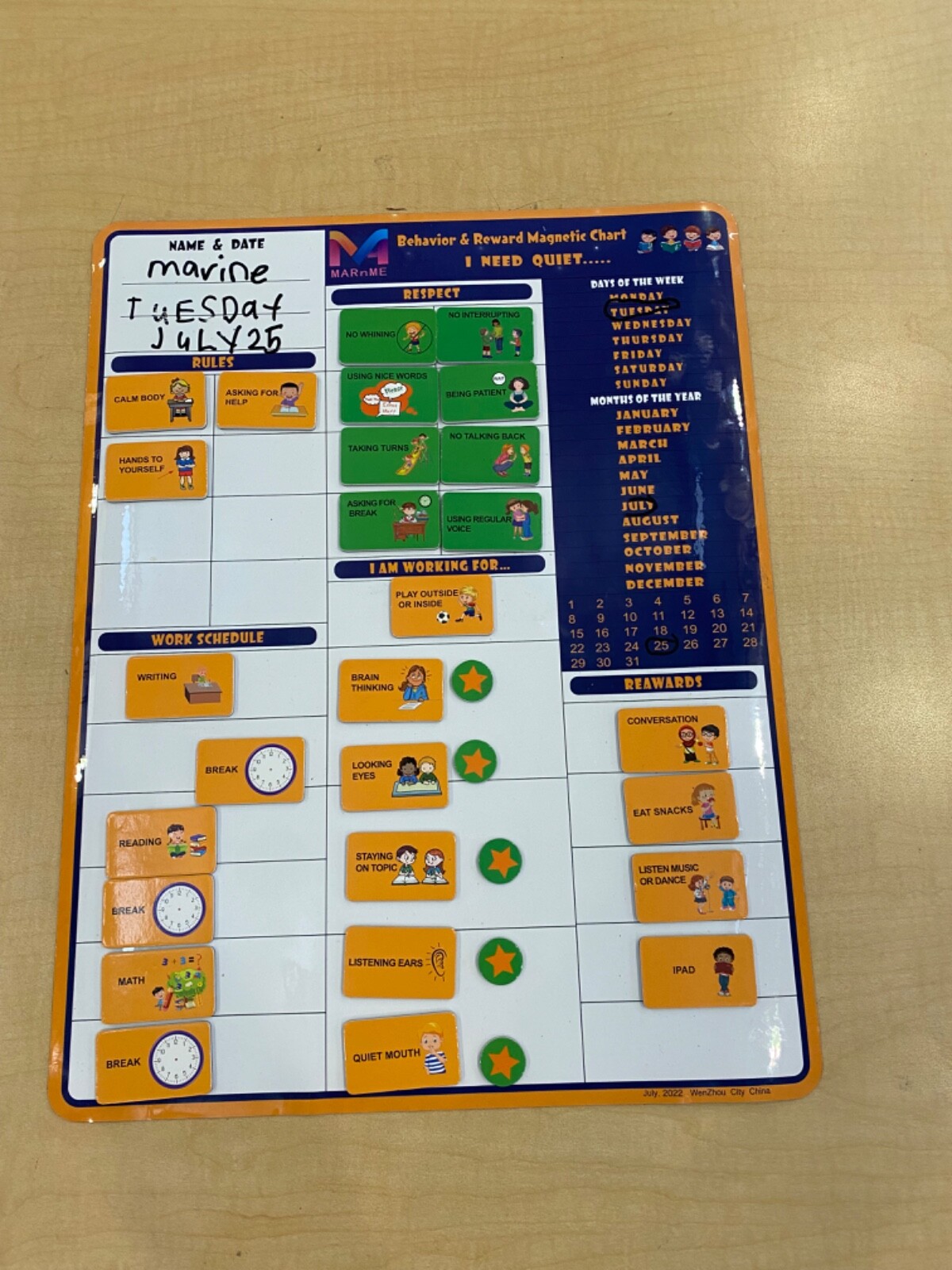  kids reward chart, behavior reward chart, good behavior chart for ADHD, autism 