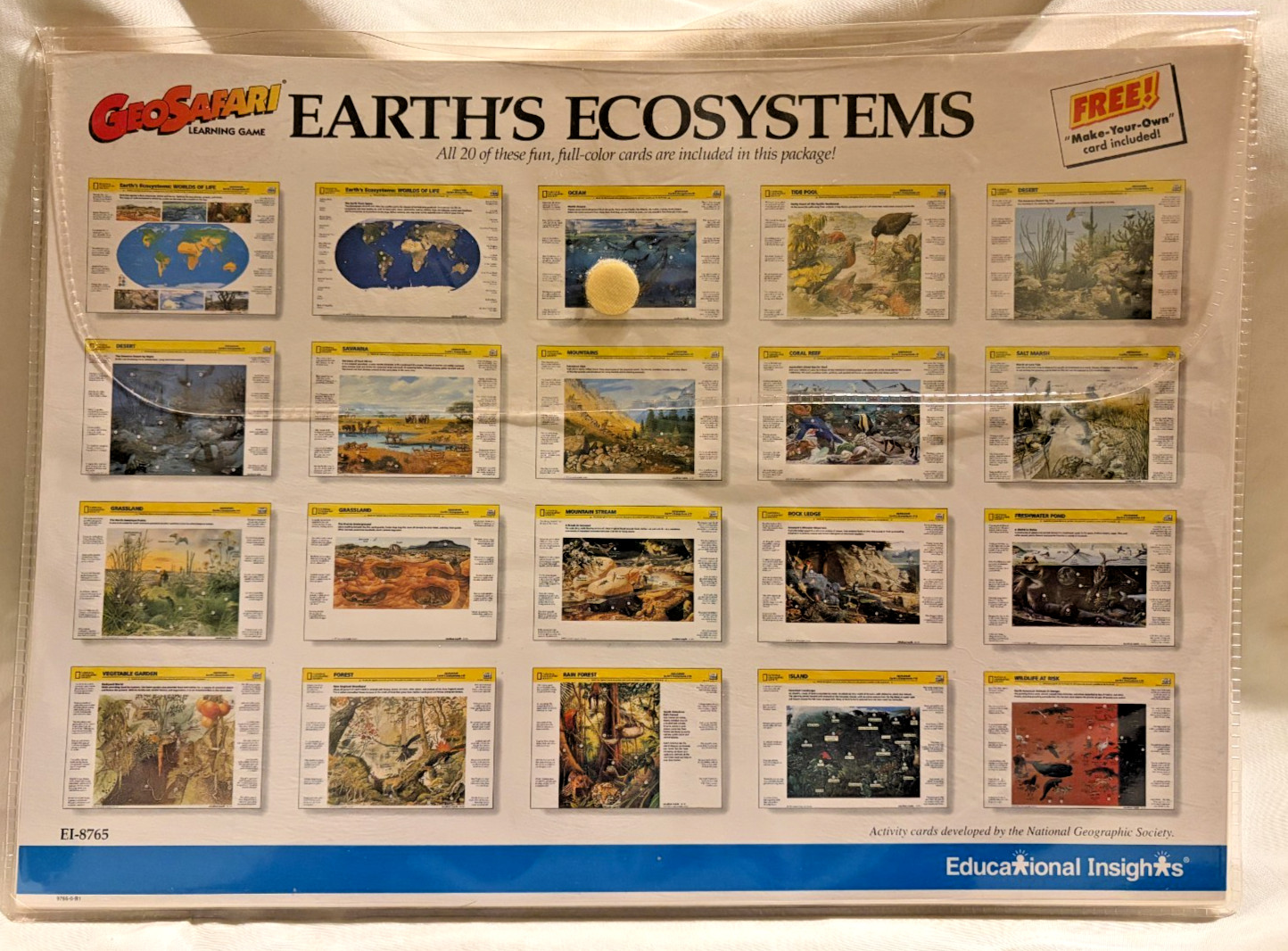 GeoSafari Learning System – Earth’s Ecosystems Cards – EI-8765