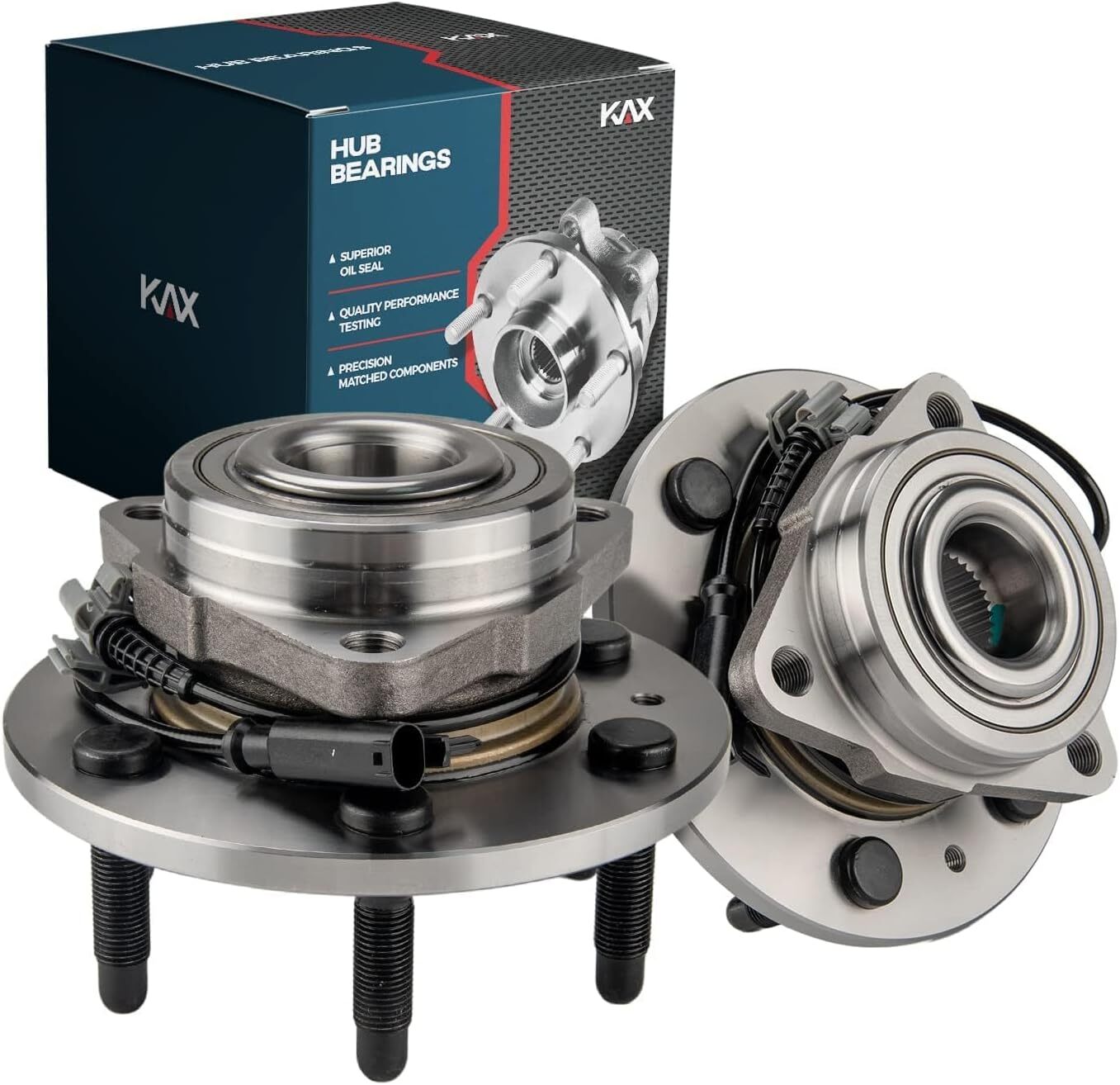 KAX 515096 Pair Front Wheel Bearing and Hub Assembly fit for 2007-2013 Chevy