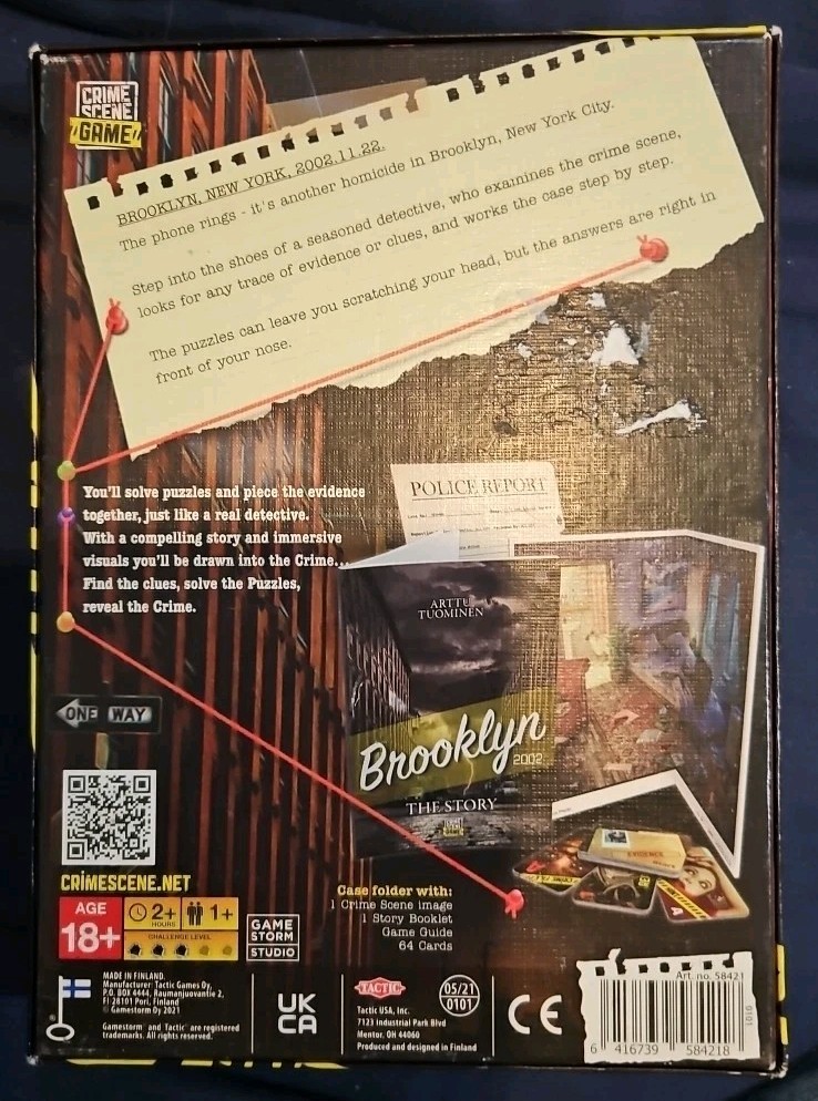Crime Scene Game – Brooklyn 2002