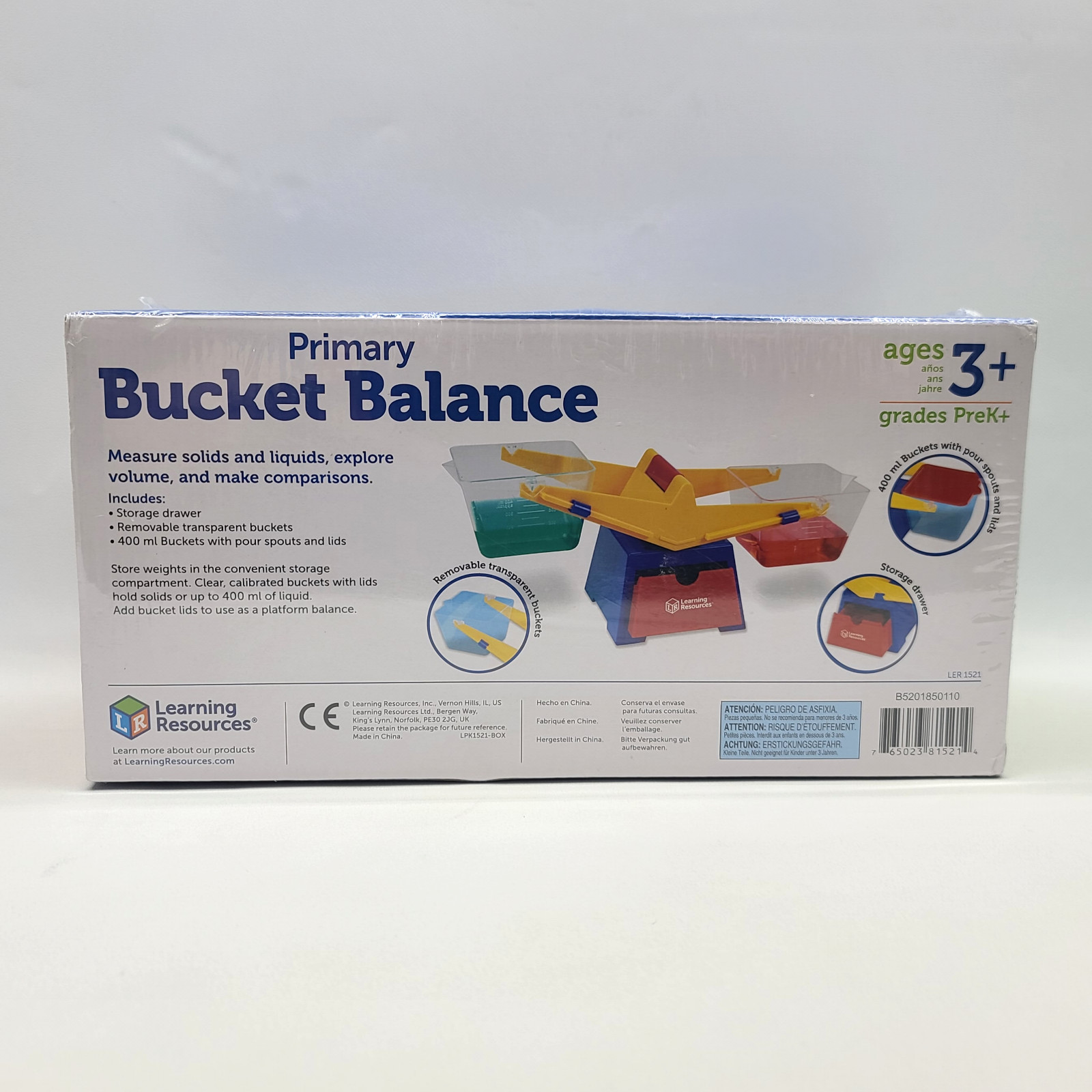 ⭐️ Learning Resources Primary Bucket Balance Teaching Scale Kids Toys – LER 1521