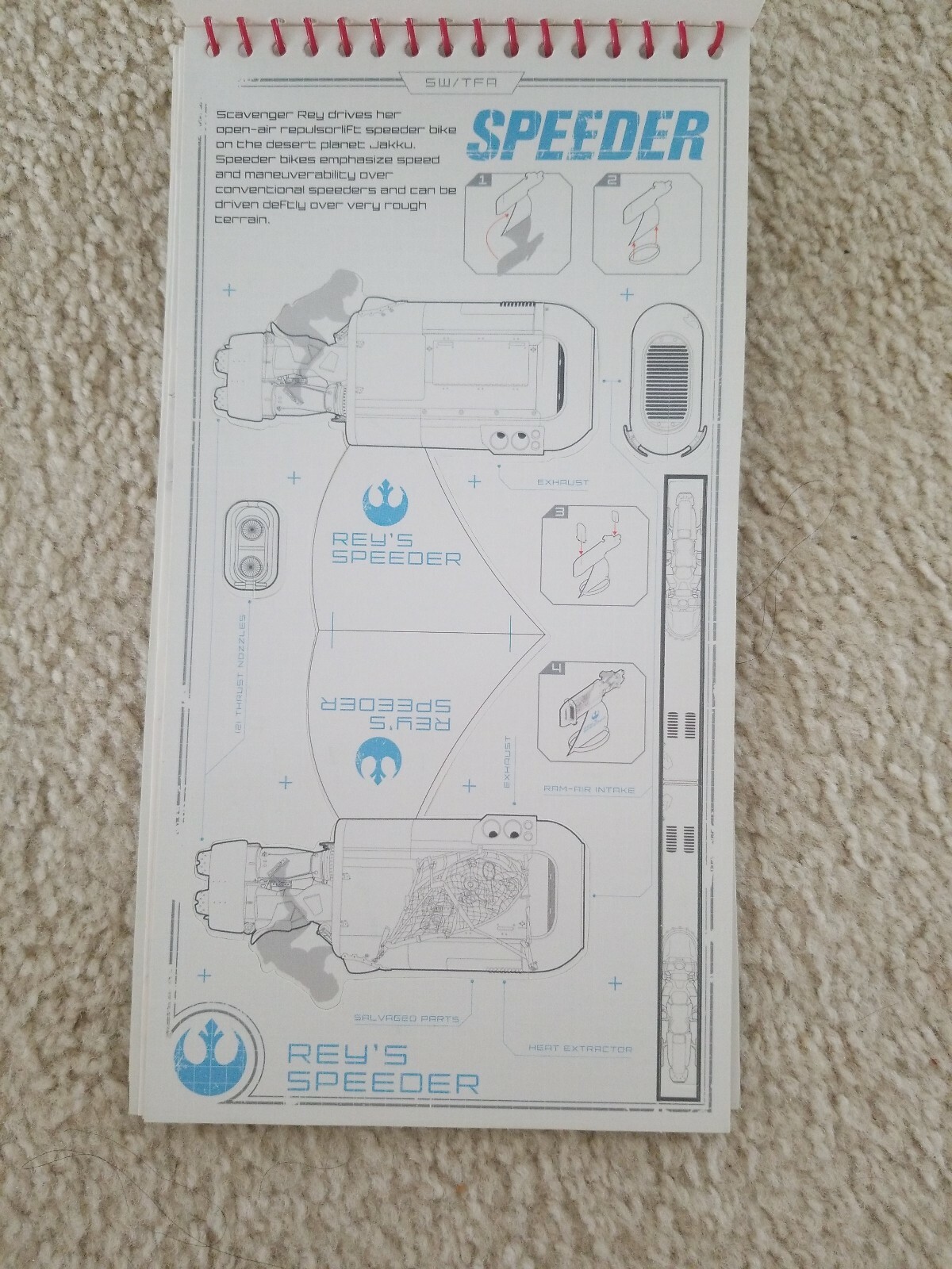 INCOMPLETE Star Wars Activity Set -coloring book, puch out paper model, stamps