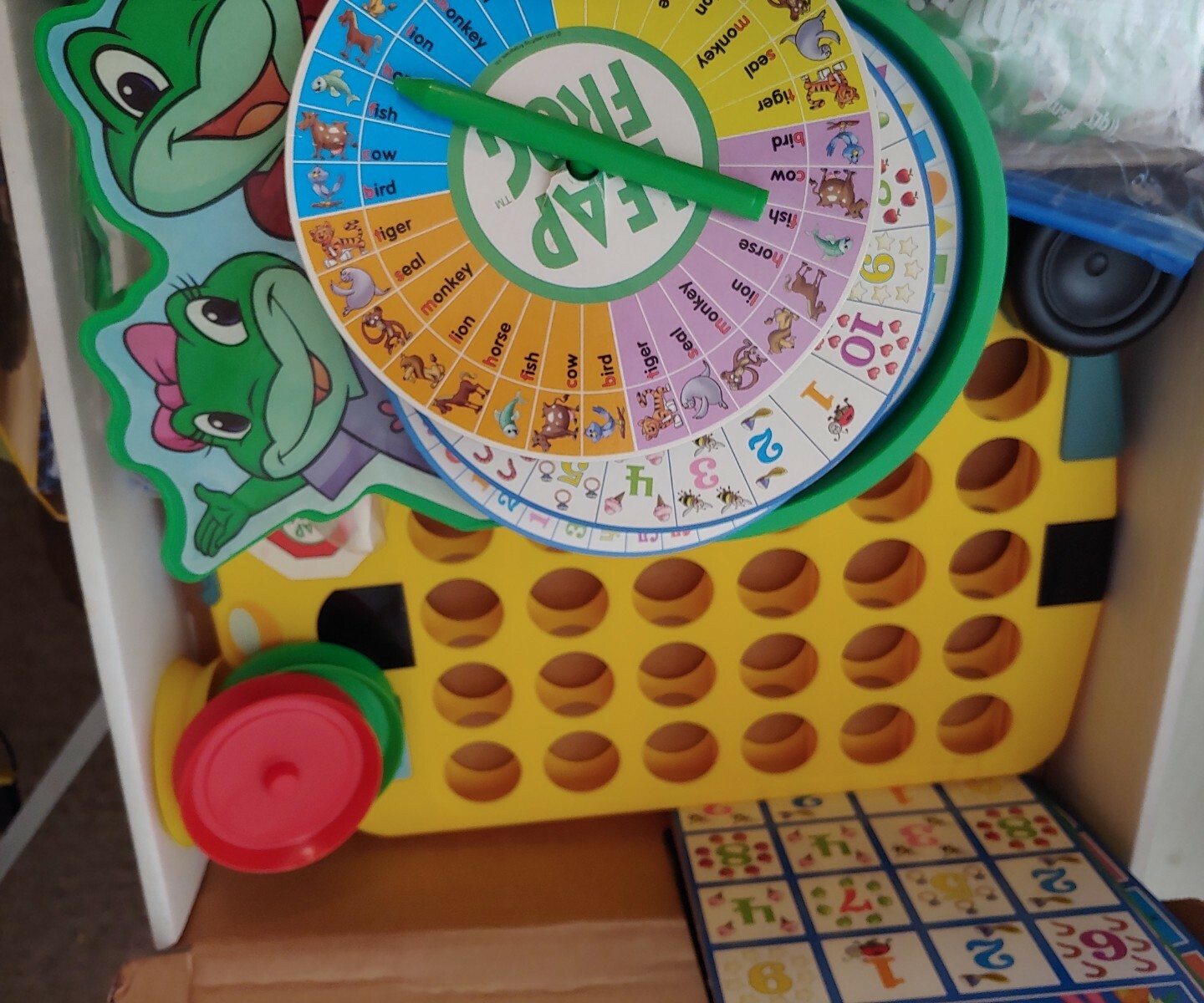 3 2006 Leap Frog Games Bingo. Leap In A Line, Dominoes By Cardinal