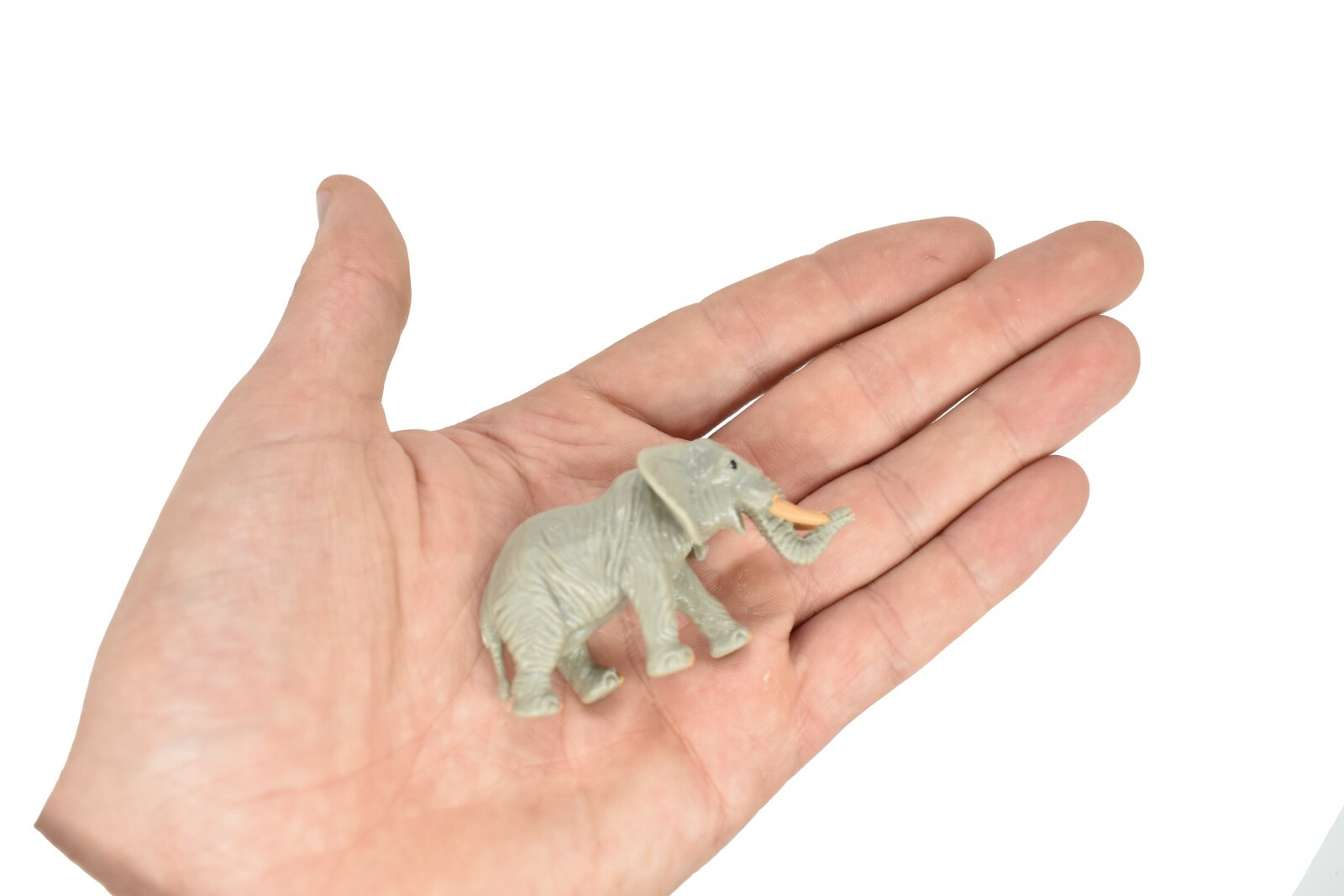 Elephant, African, Plastic Toy Animal, Kids Gift, Realistic Figure 2.5″ F3542