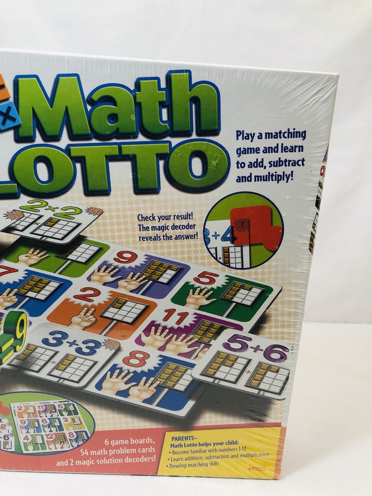 Small World Learning Math Lotto Game Educational Numbers Arithmetic NEW SEALED