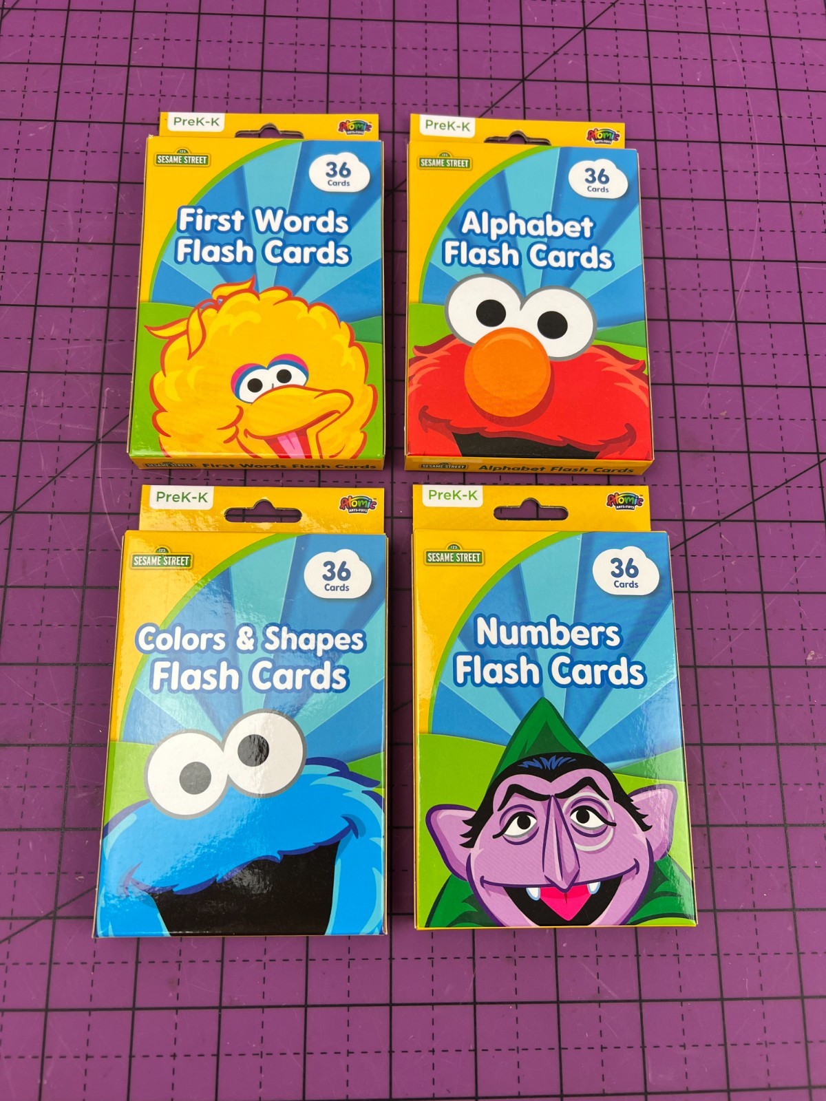 NW 4Sesame Street FlashCards Learning First Words Numbers Colors Shapes Alphabet