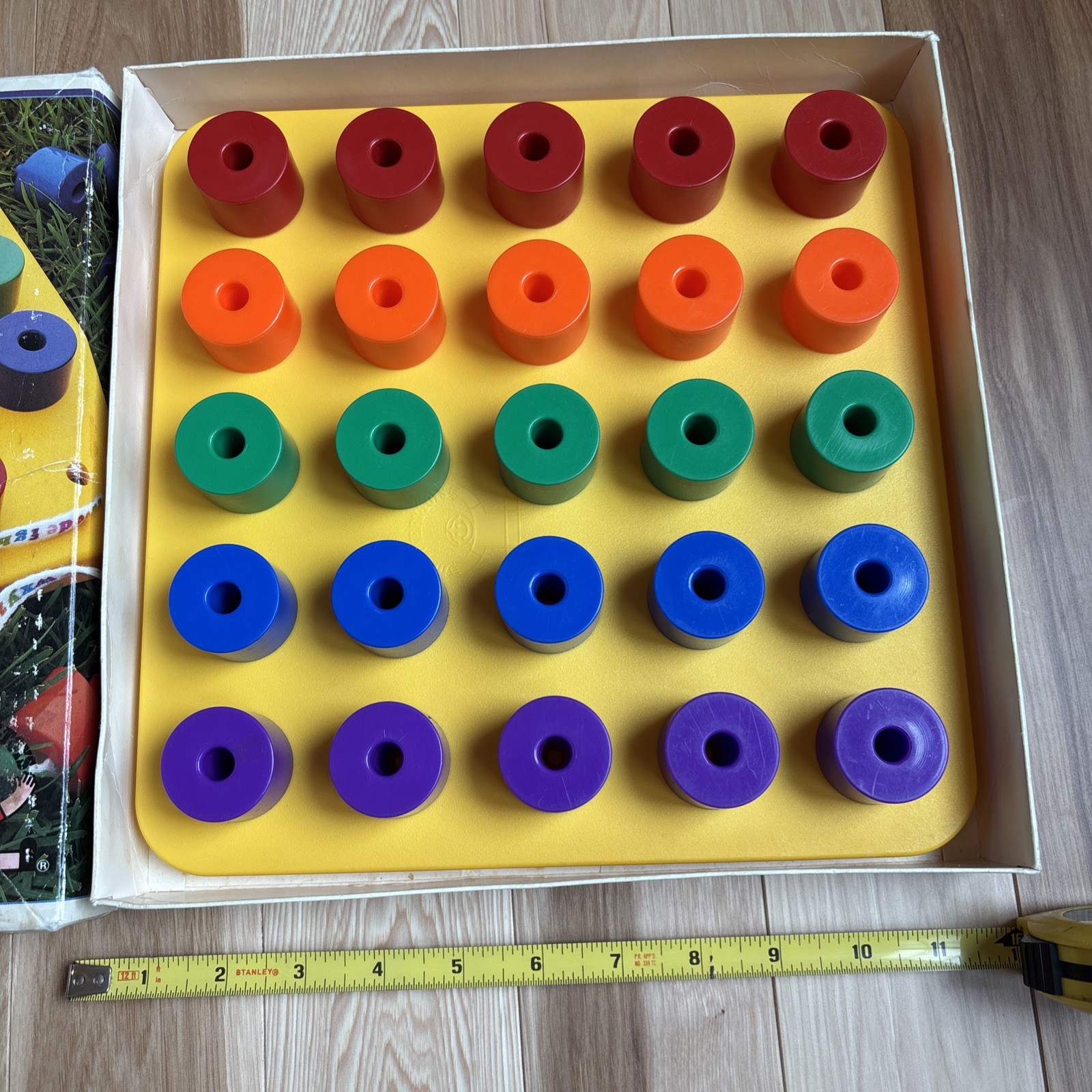 Vintage 1983 Giant Pegboard Toy by Discovery Toys – no lace Educational OT SLP
