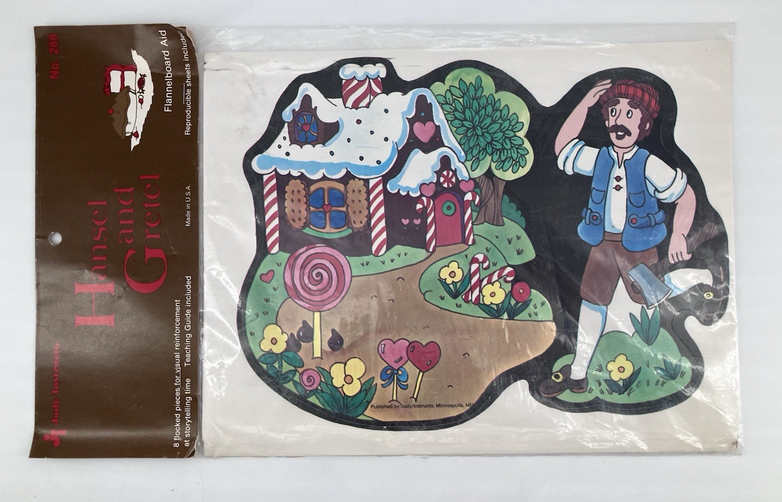 Hansel & Gretel Flannelboard Aid New Sealed Judy / Instructo 288 Guide and 8 Pcs