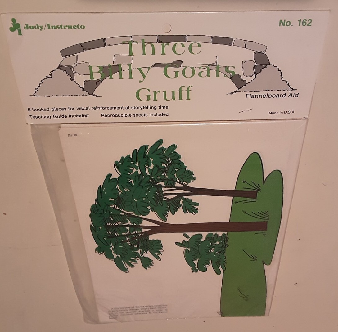 New Judy Instructo Flannelboard Aid “THREE BILLY GOATS GRUFF” #162 Nursery…