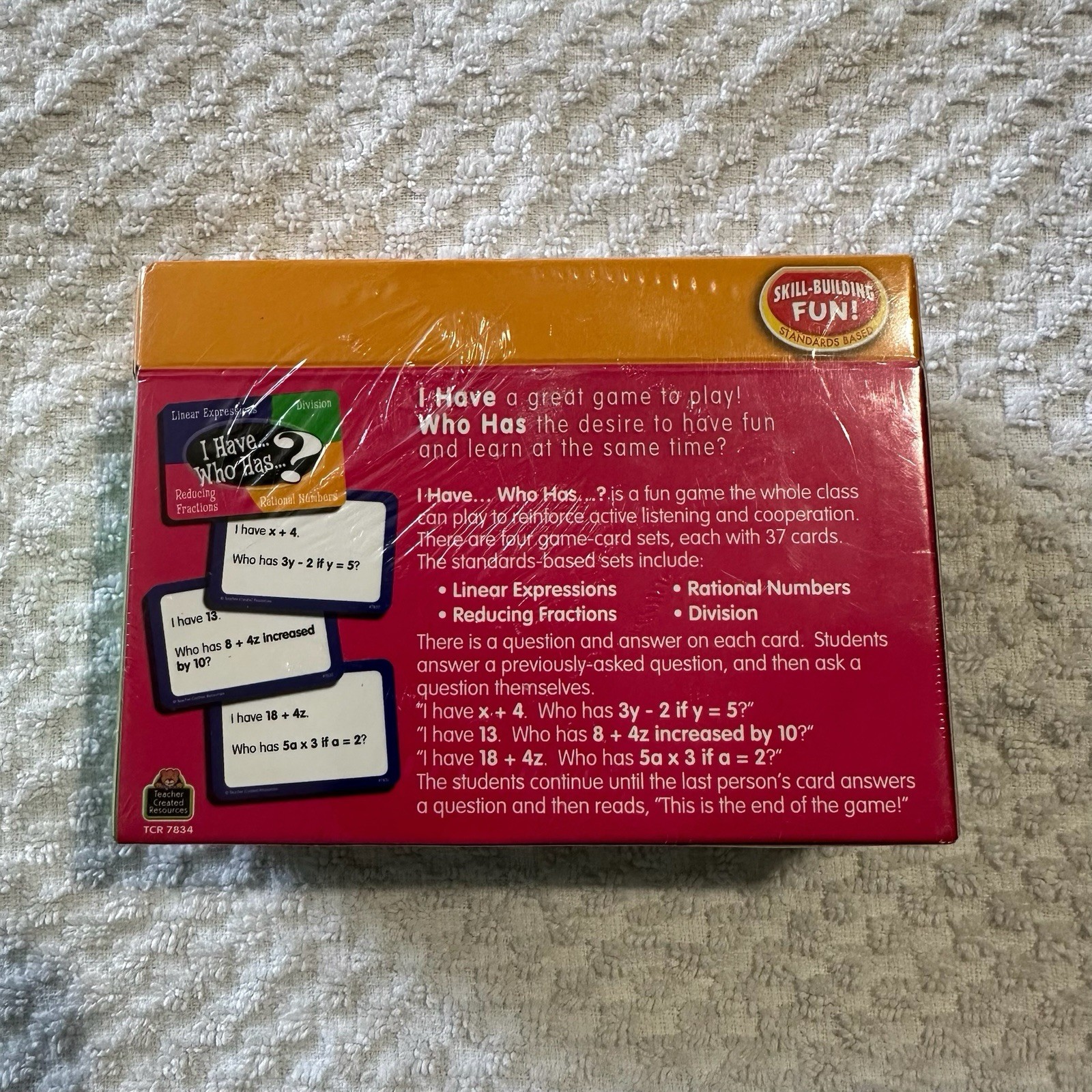 I Have. Who Has? Early Skills Game for Grade K Teacher Created Interactive Cards