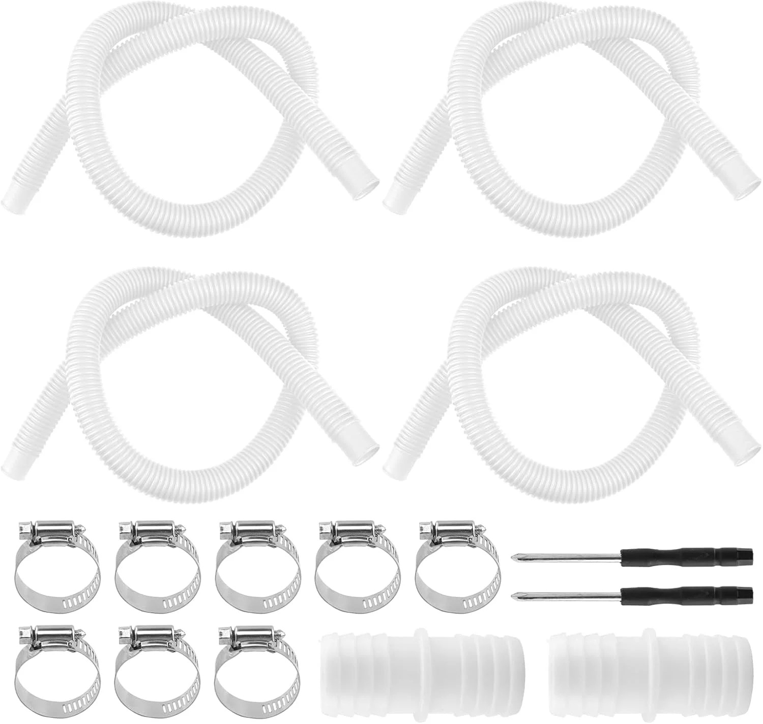 Pool Hoses for Above Ground Pools, 4 Pack 1.25 x 59 Inch Pool Filter Pump Hoses,