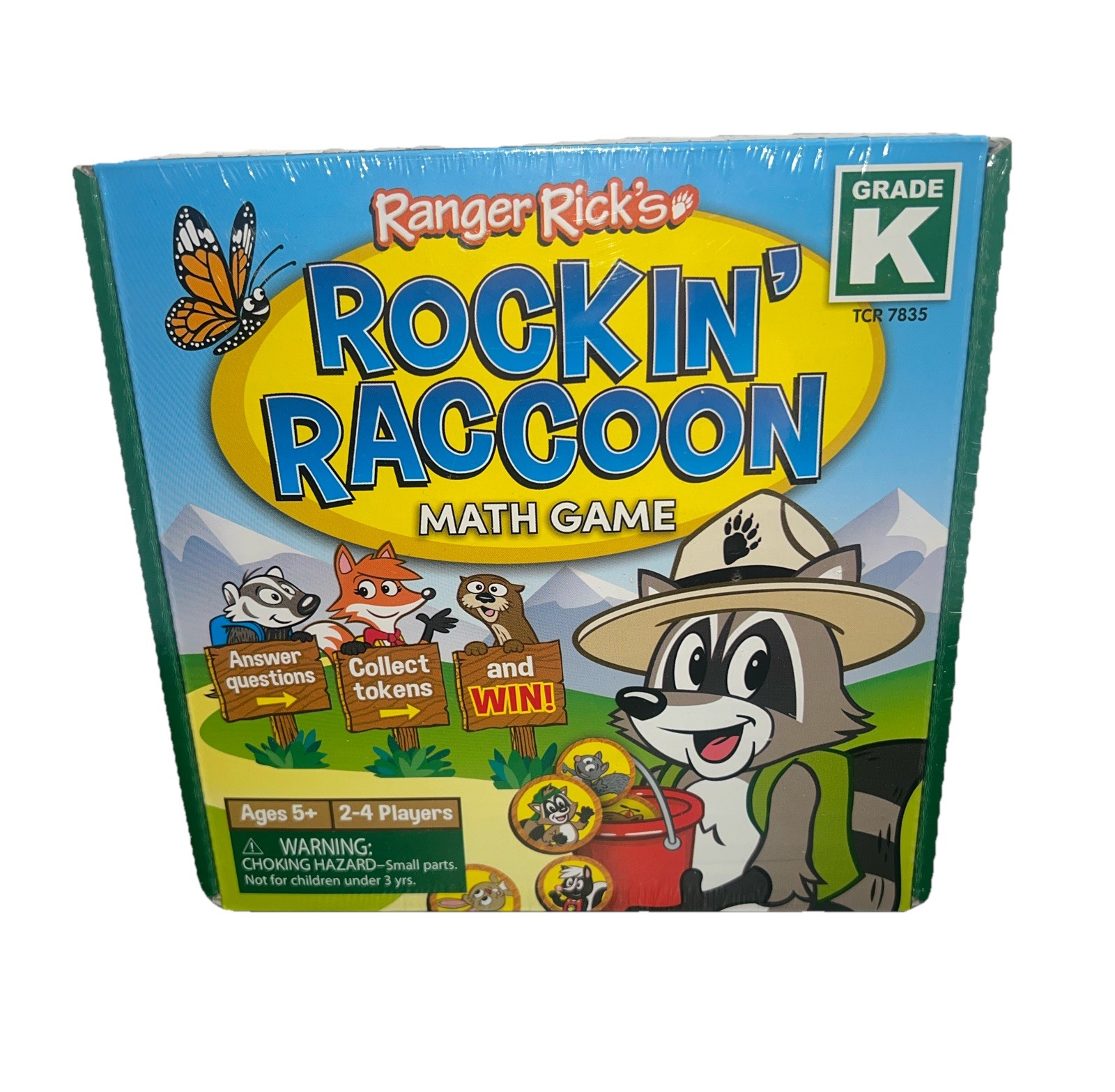 Ranger Rick’s Rockin Raccoon Math Games(2), New/Sealed,Grades K & 1, 2-4 Players