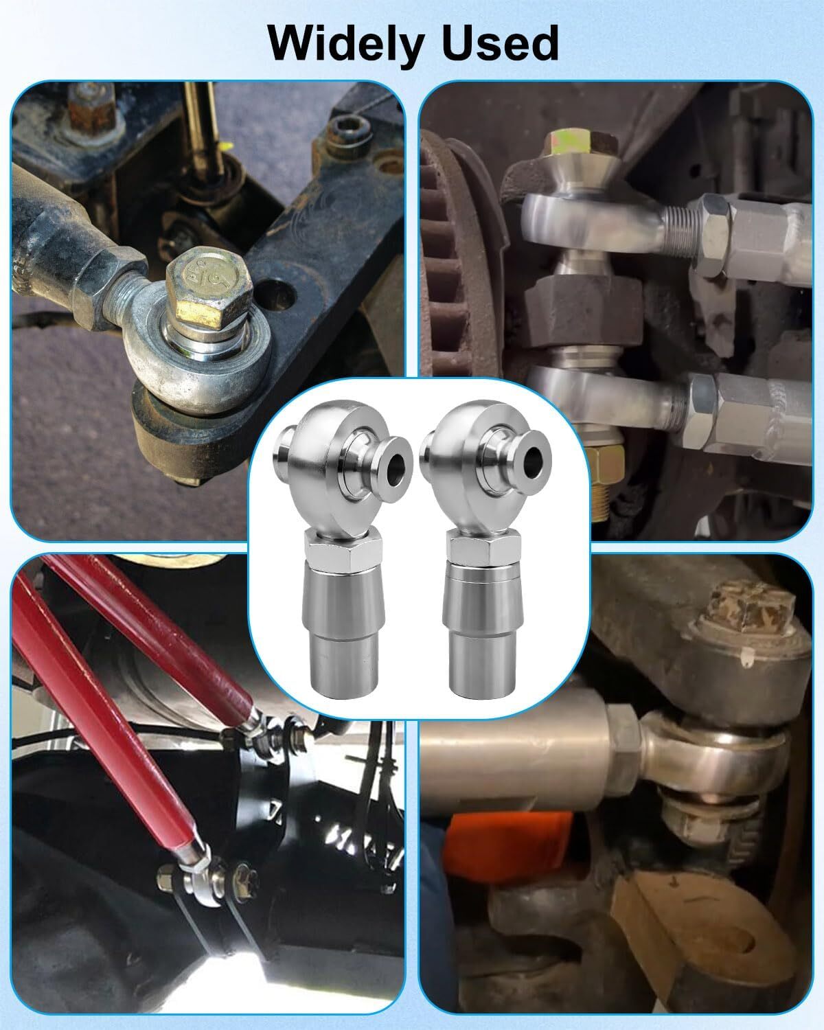 7/8 x 7/8-14 Heim Joint Rod End Kit for Steering and Suspension with 7/8-1/2 HMS