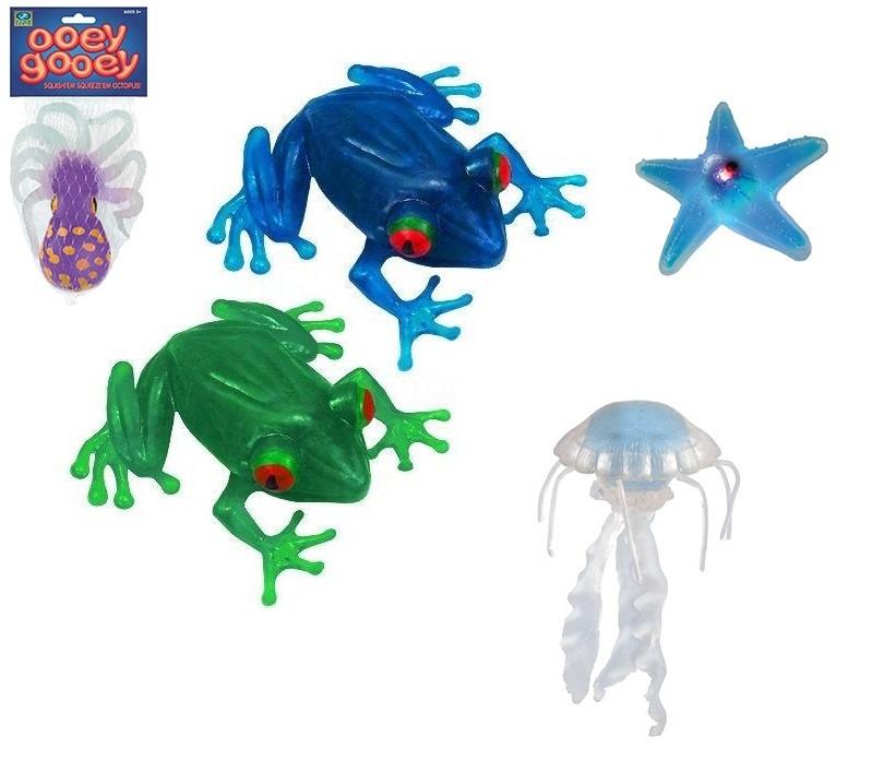 Ooey Gooey Octopus Frog Starfish Jellyfish Squishy Toys Fun Sensory Tactile ASD