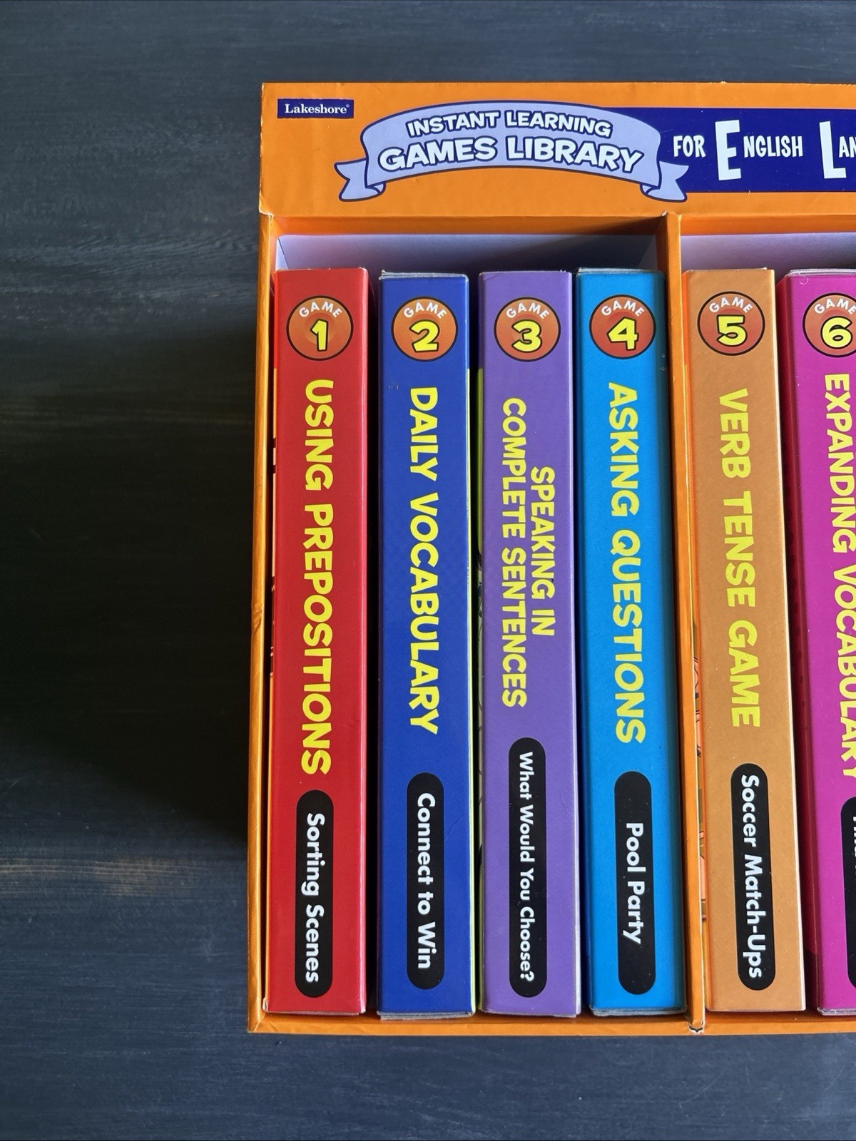 Lakeshore Instant Learning Games Library English Language Learners Set LL584 1-8