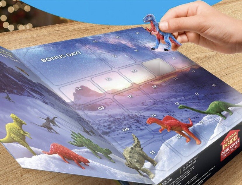 New National Geographic Dinosaur Advent Calendar Include 24 Dinosaurs Fossil Dig