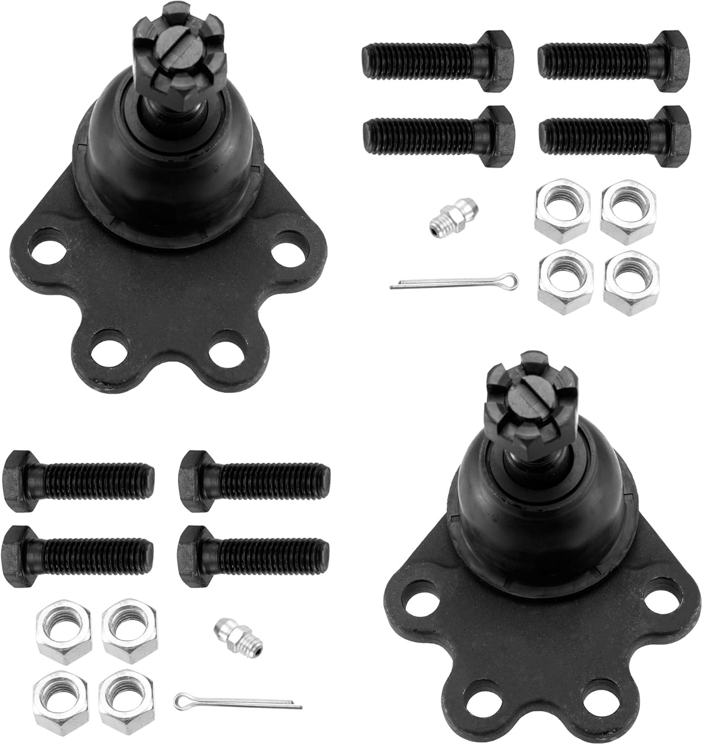 ASTARPRO 12pcs Suspension Kit Front Upper Control Arms and Lower Ball Joint/Tie