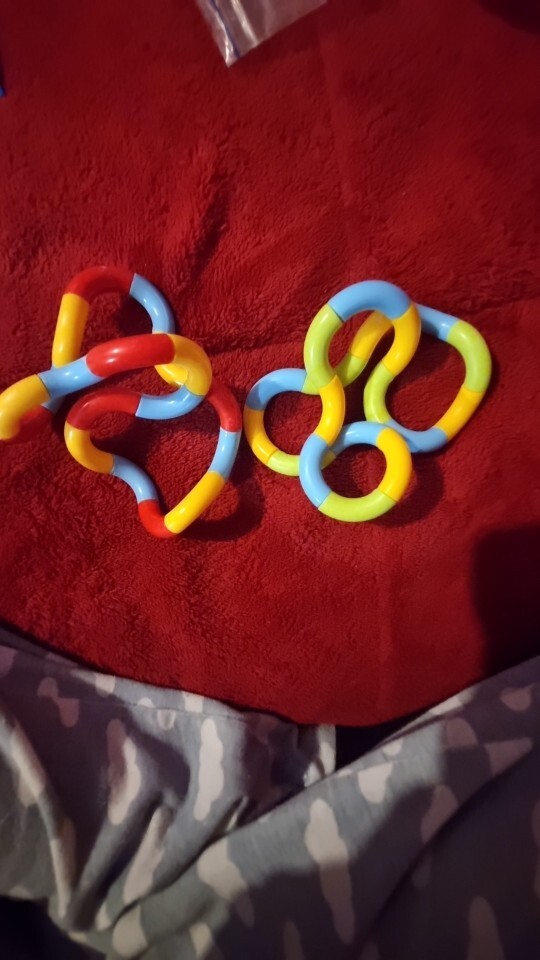Genuine Tangle Classic Junior Highly Tactile Fidget Stress Kids Toy ASD Hand Toy