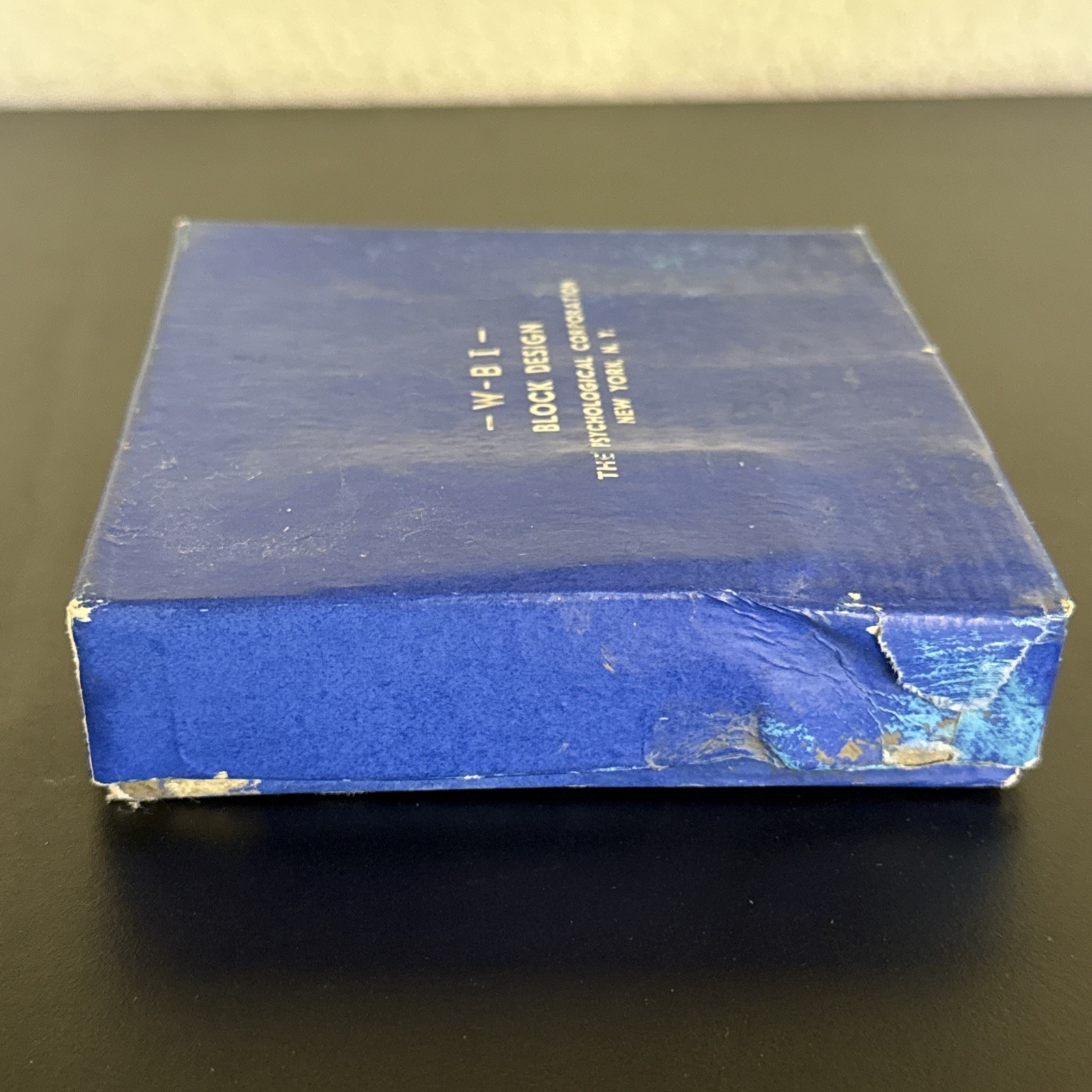 Vintage WBI Block Design Test – 16 Blocks – Kohs Style Wechsler IQ Test w/Box