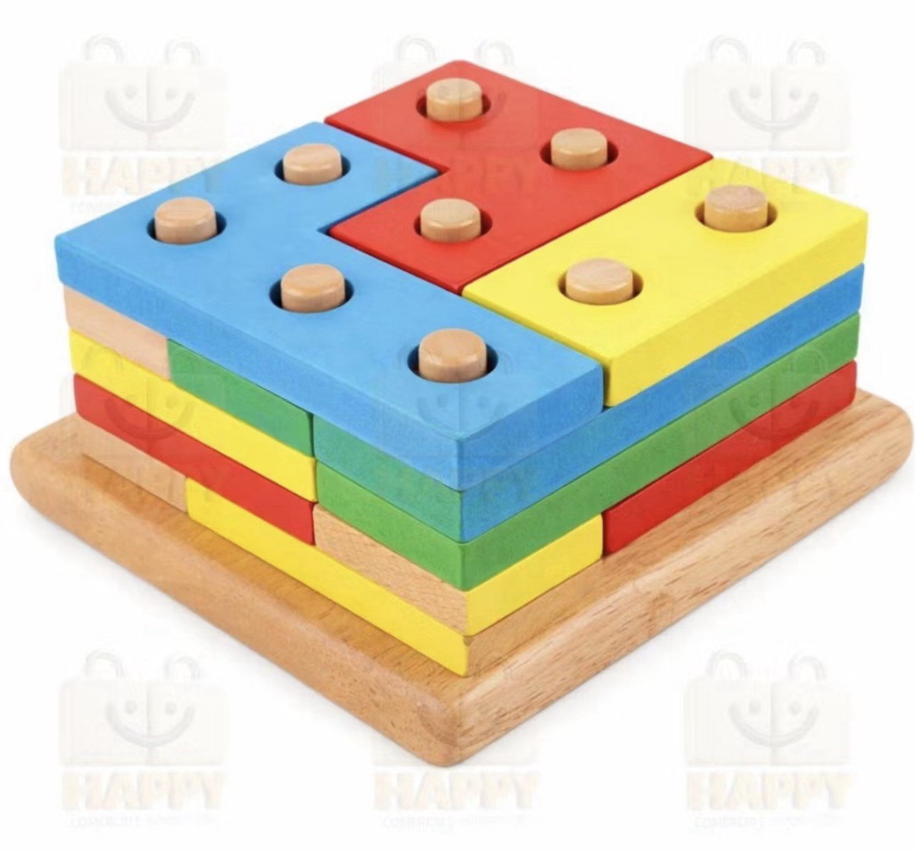 Wooden Stacking Puzzle Toy/ Montessori Toy