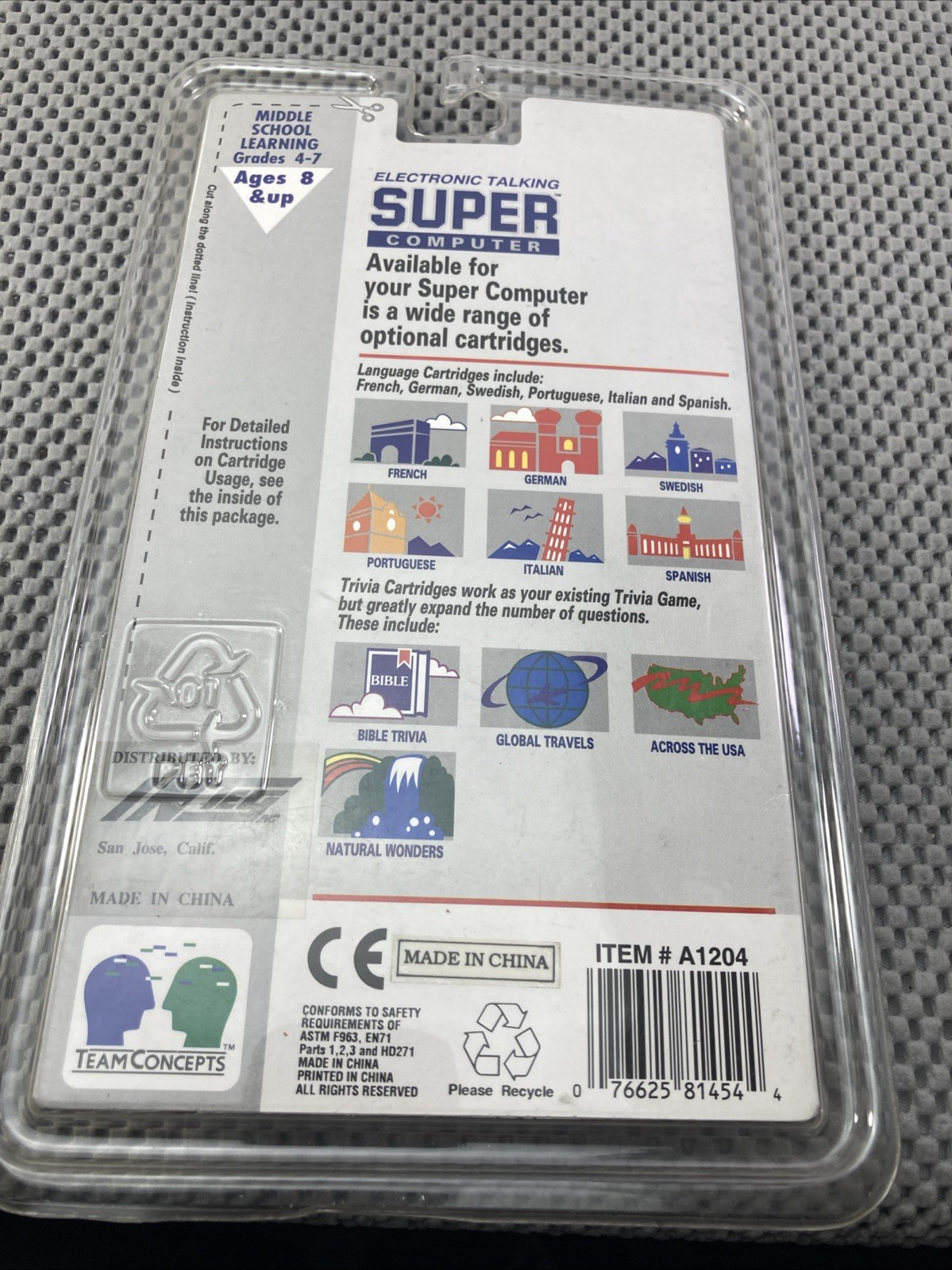 NEW SEALED Electronic Talking Super Computer Across the USA Trivia Cartridge