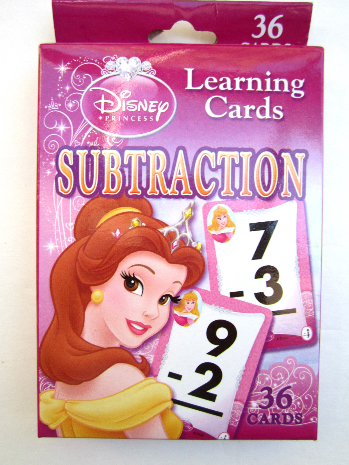 DISNEY PRINCESS SUBTRACTION,ADDITION,MULTIPLICATION LEARNING CARD SETS NEW