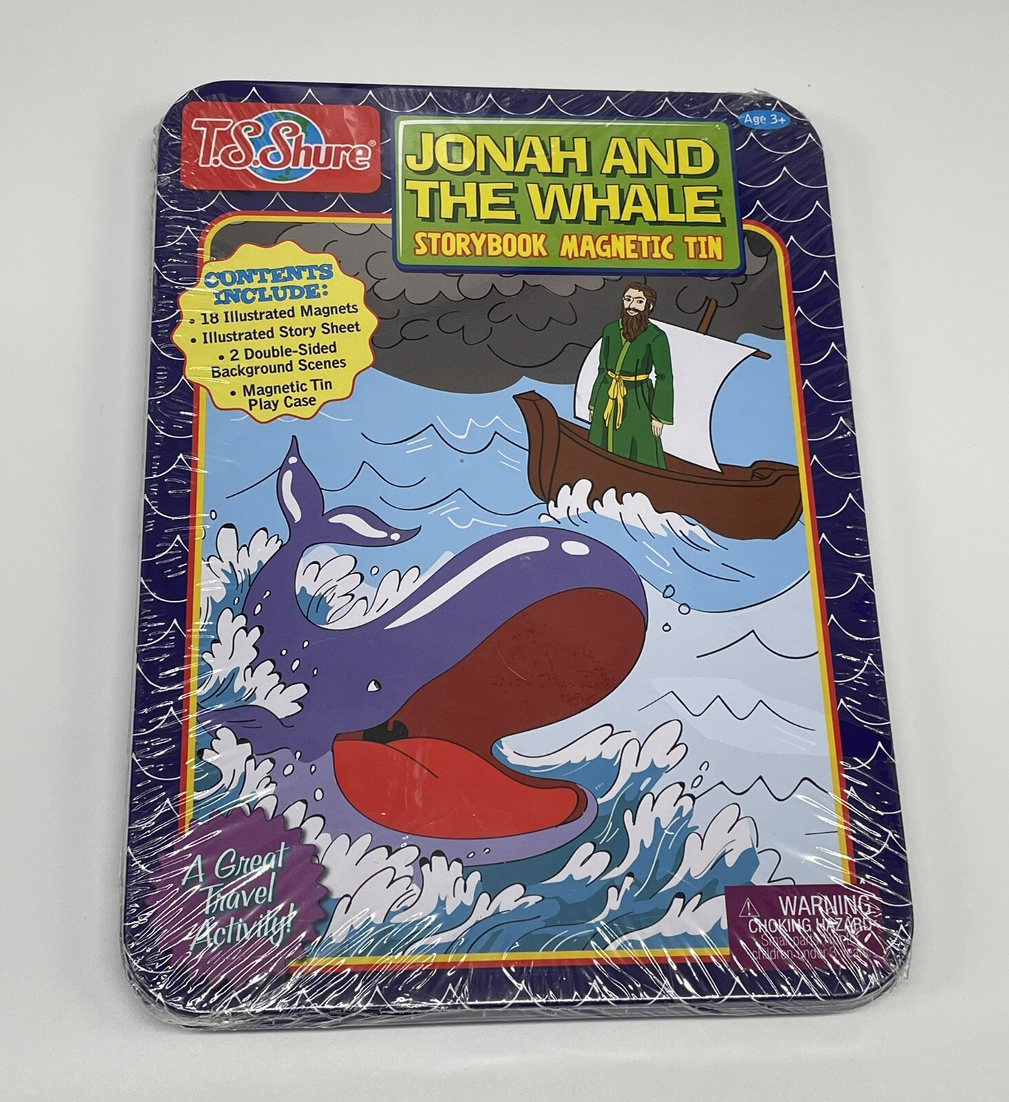 Jonah and the Whale Storybook Magnetic Tin, Ages 3+, Great Travel Activity