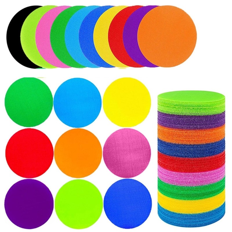 30Pcs Carpet Dots Markers Sport Dots Markers 4Inch or 5Inch Colorful Floor Dots