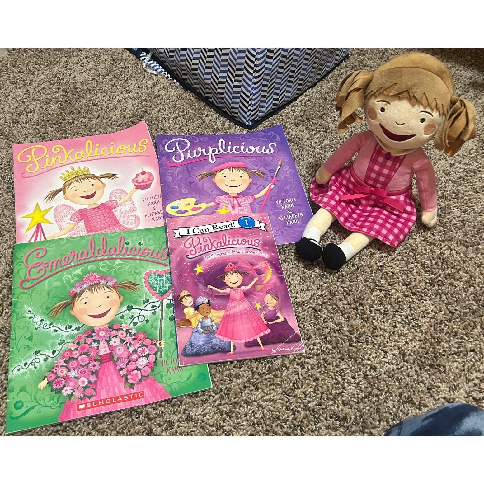 Scholastic Pinkalicous Plush Doll & Four Paperback Books
