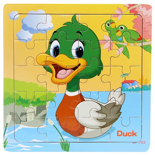 Children’s poultry animal wooden puzzle