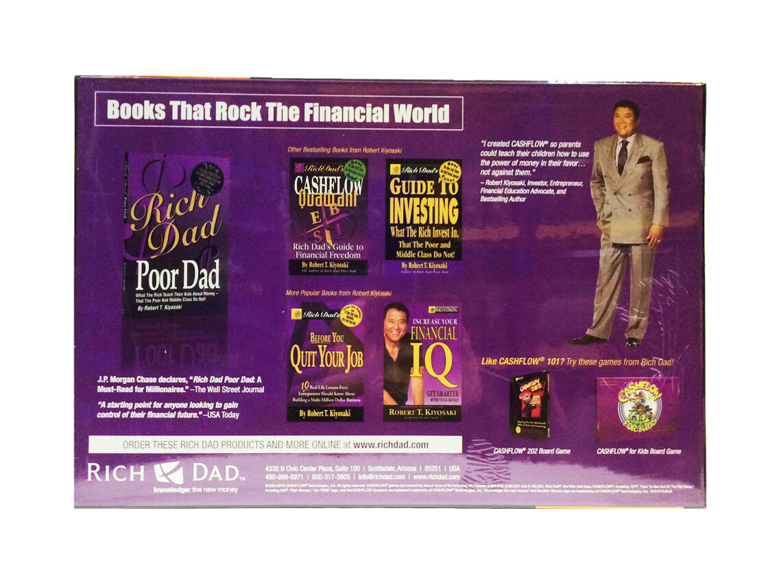 Cashflow 101 Board Game Financial Education Robert Kiyosaki Rich Dad Poor Dad