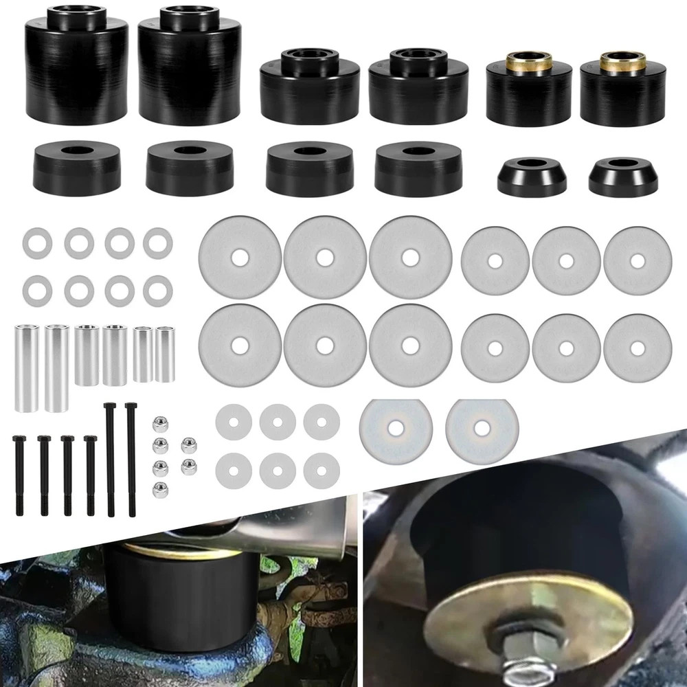 Body Cab Mount Bushings Kit Compatible With Ford F150 F250 F350 2WD 4WD 1980-…