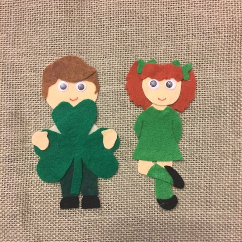 Luck of the Irish Felt Pieces for Felt or Flannel Board Play