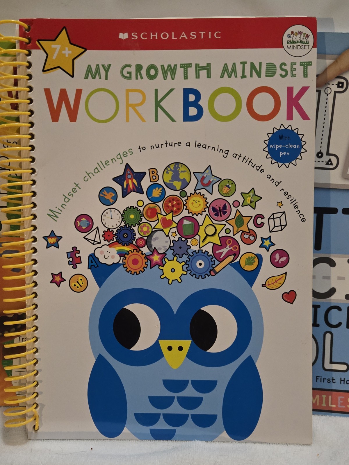 Kids Workbooks Ages 3+ Letters And Numbers With Stickers, 2-4 Tracing, 7+ Growth