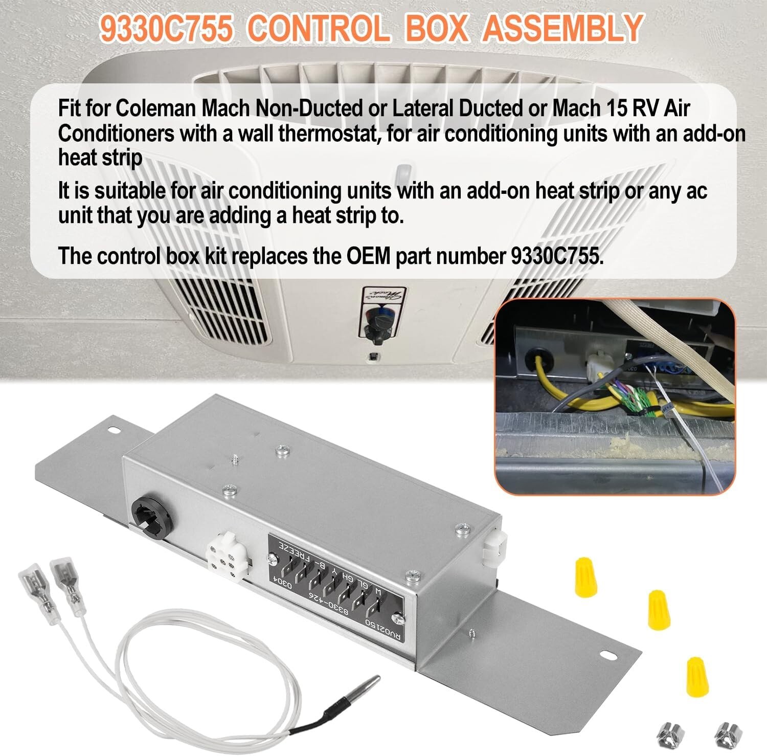 9330C755 Air Control Box Assembly Compatible with Coleman Ma-ch 15 RV A/C Air
