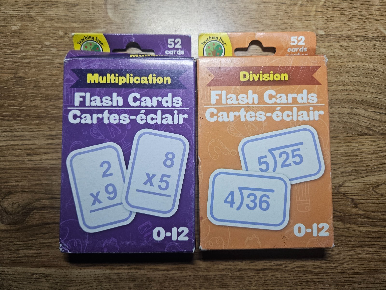 Six Packs of Flash Cards & 4 Big Pencils/Sharpener