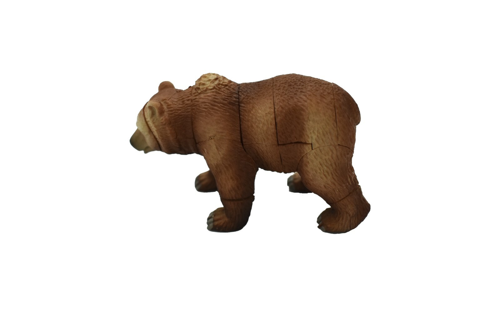 Grizzly Bear 3D Puzzle Plastic Replica 2 1/2″ long – F3028 B331