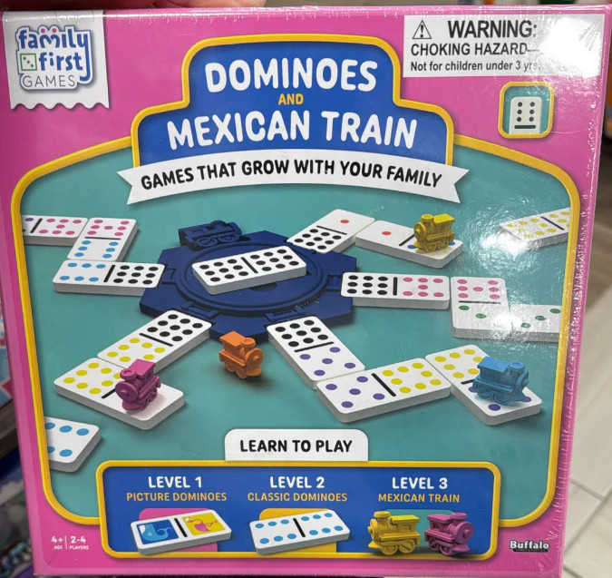 Dominoes & Mexican Train Game – Family First Games (Ages 4+)