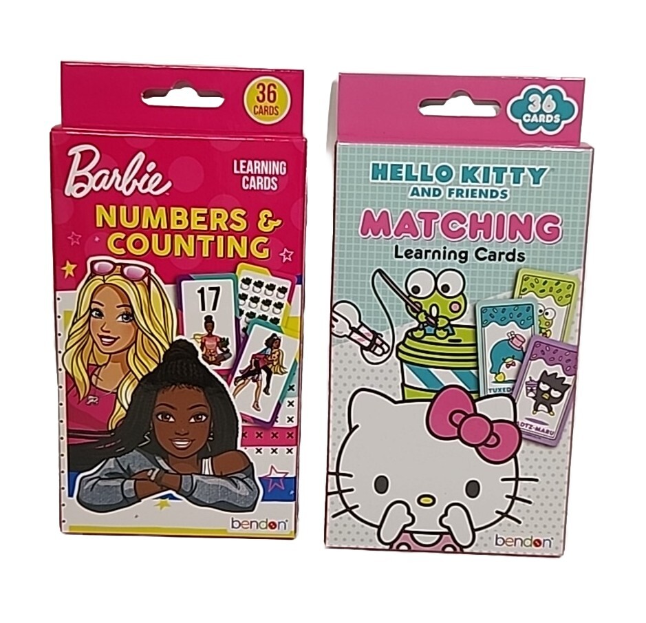Barbie Numbers & Counting / Hello Kitty and Friends Matching Learning Cards