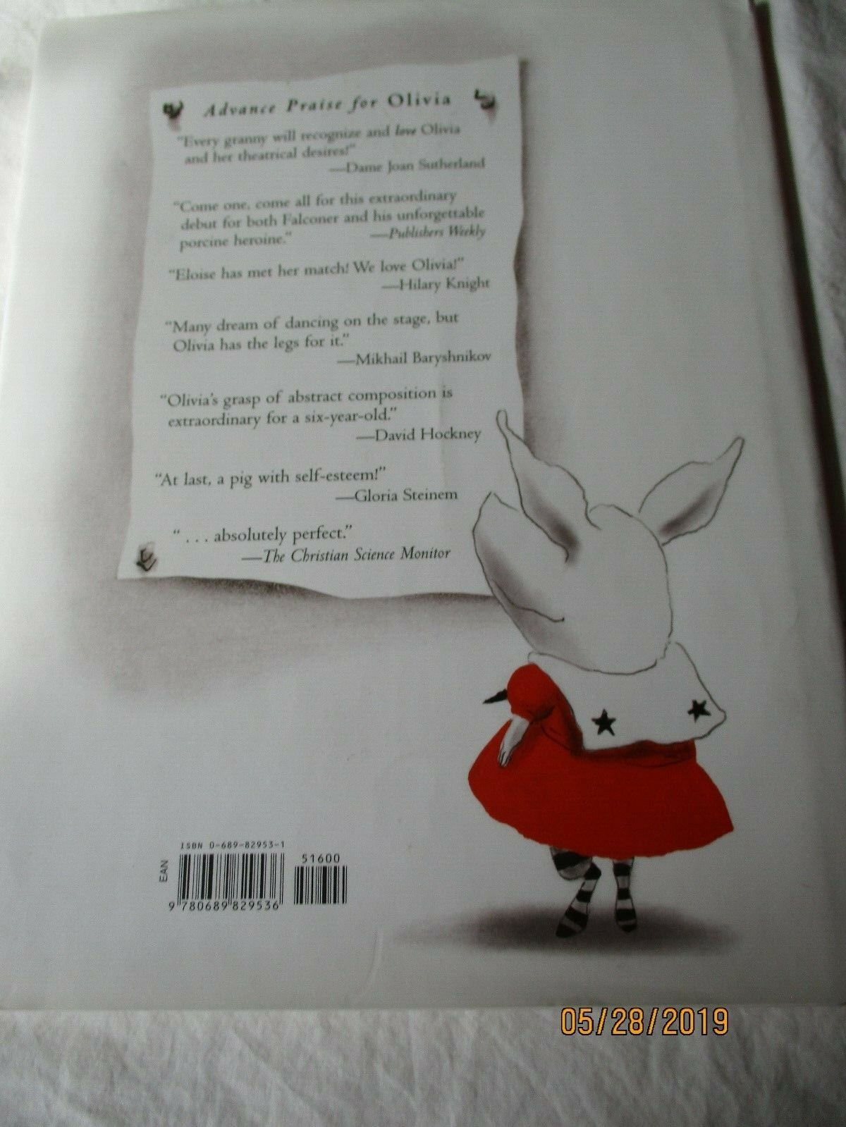 Hardback edition of the original Olivia book and plush Olivia 9 “