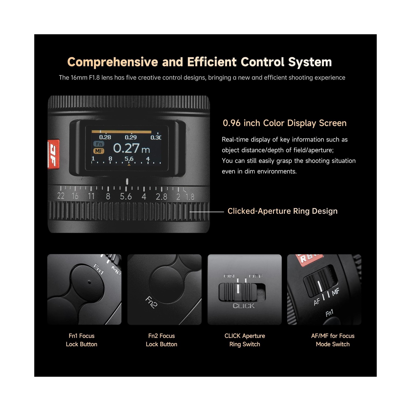 VILTROX 16mm F1.8 Z Lens for Nikon Z Mount, Large Aperture F/1.8 Auto Focus F…