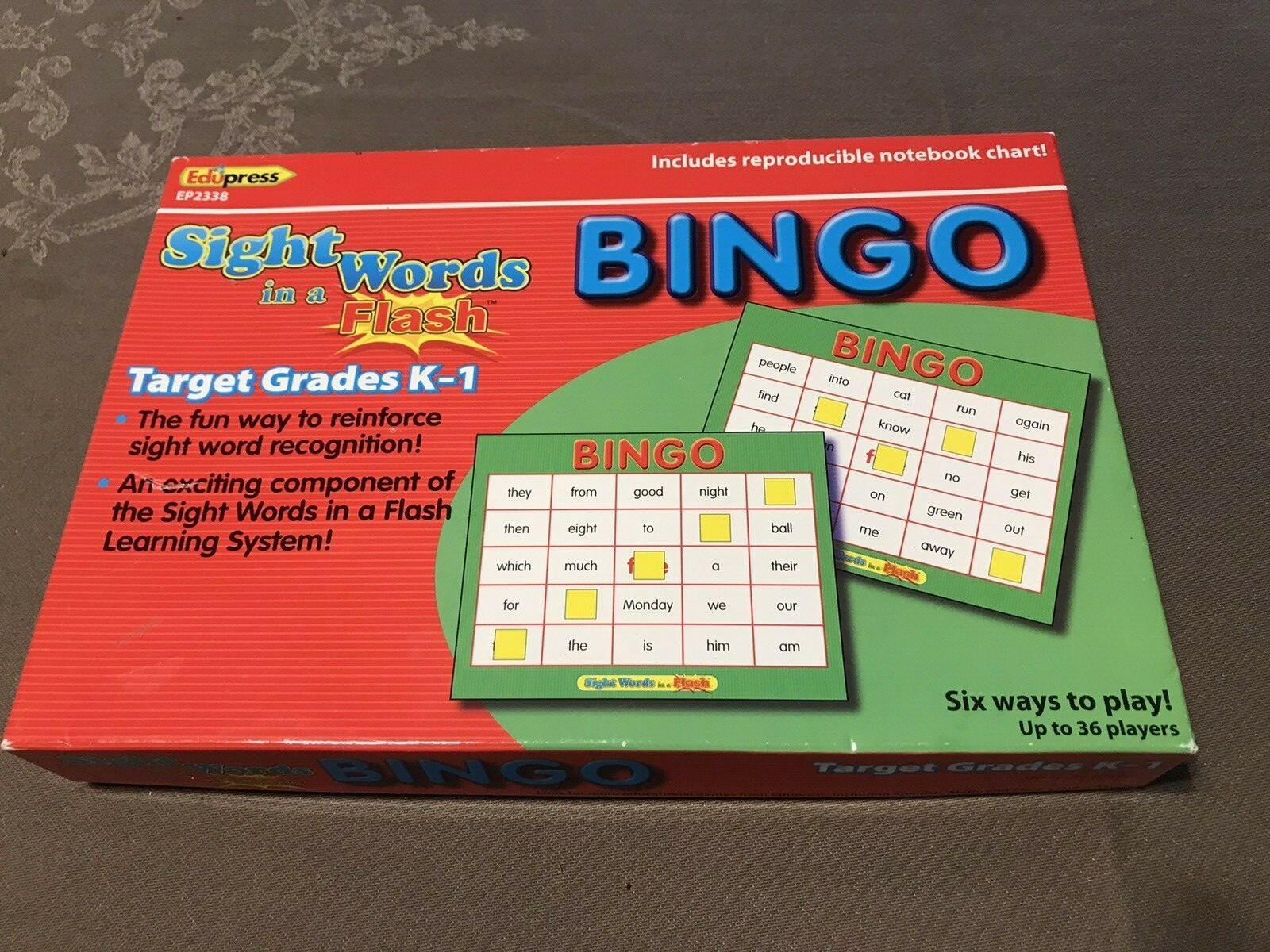 Sight Words In A Flash Bingo